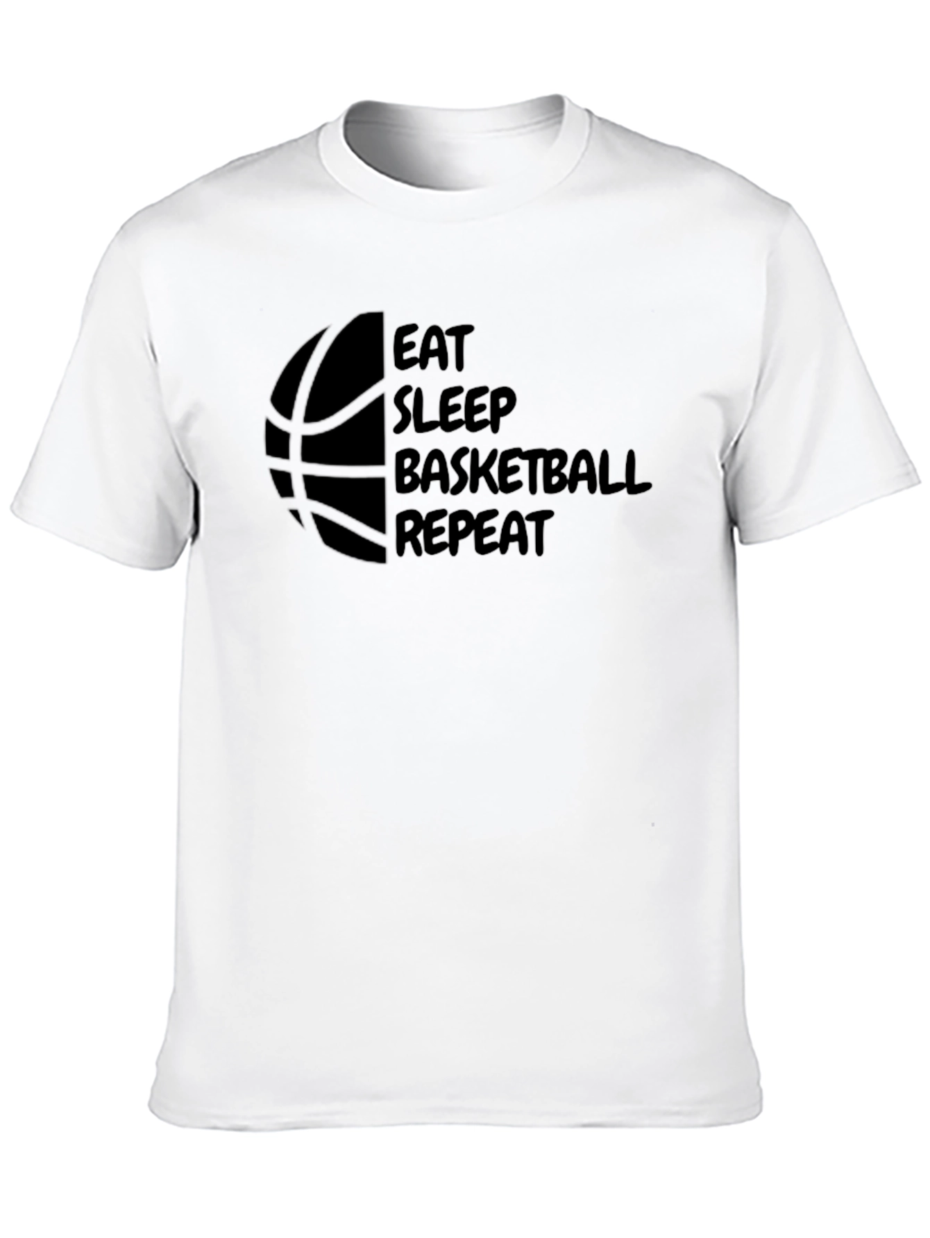 Eat Sleep Basketball Repeat Graphic Tee