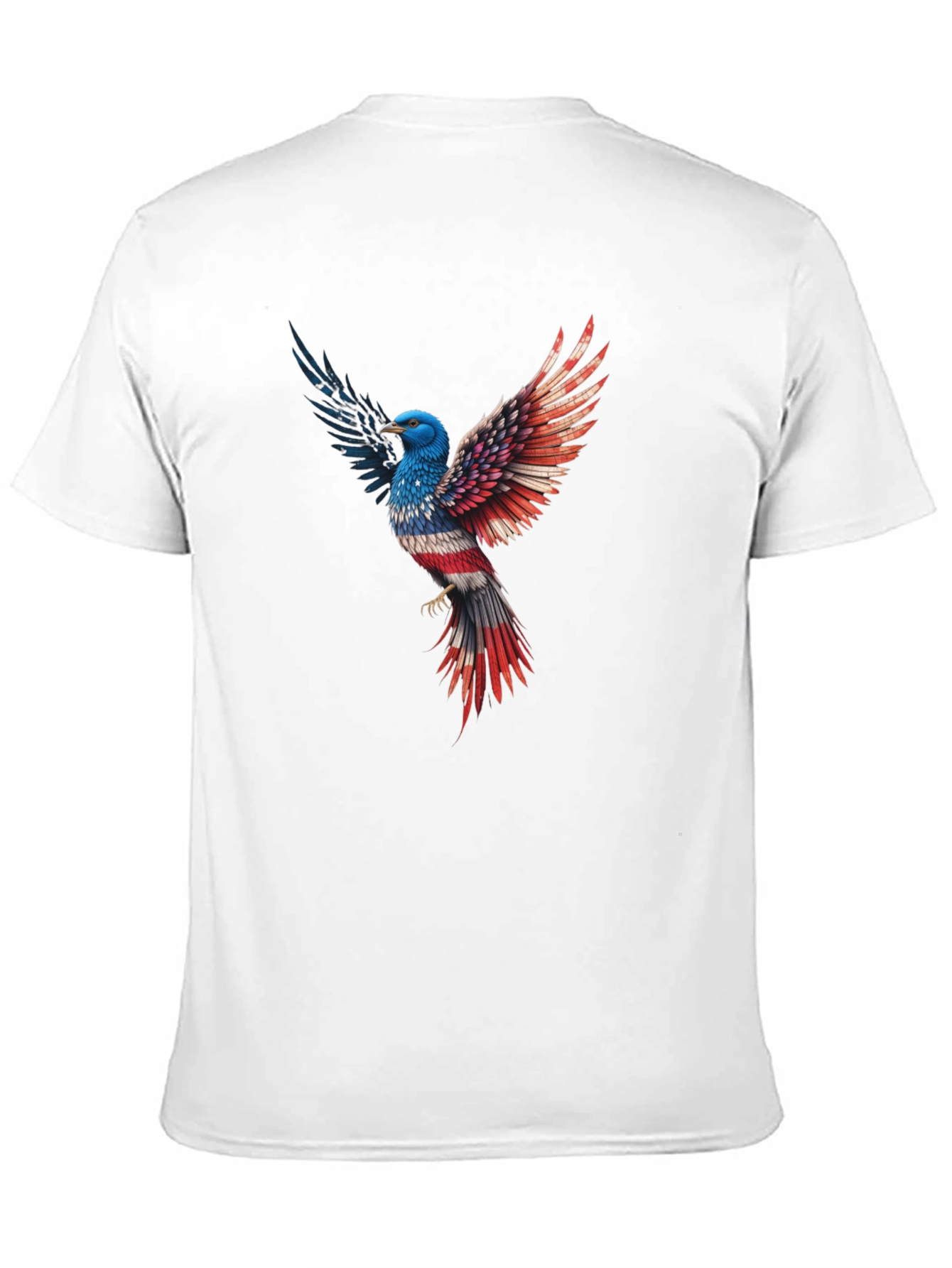 Patriotic Eagle Graphic Tee - Black