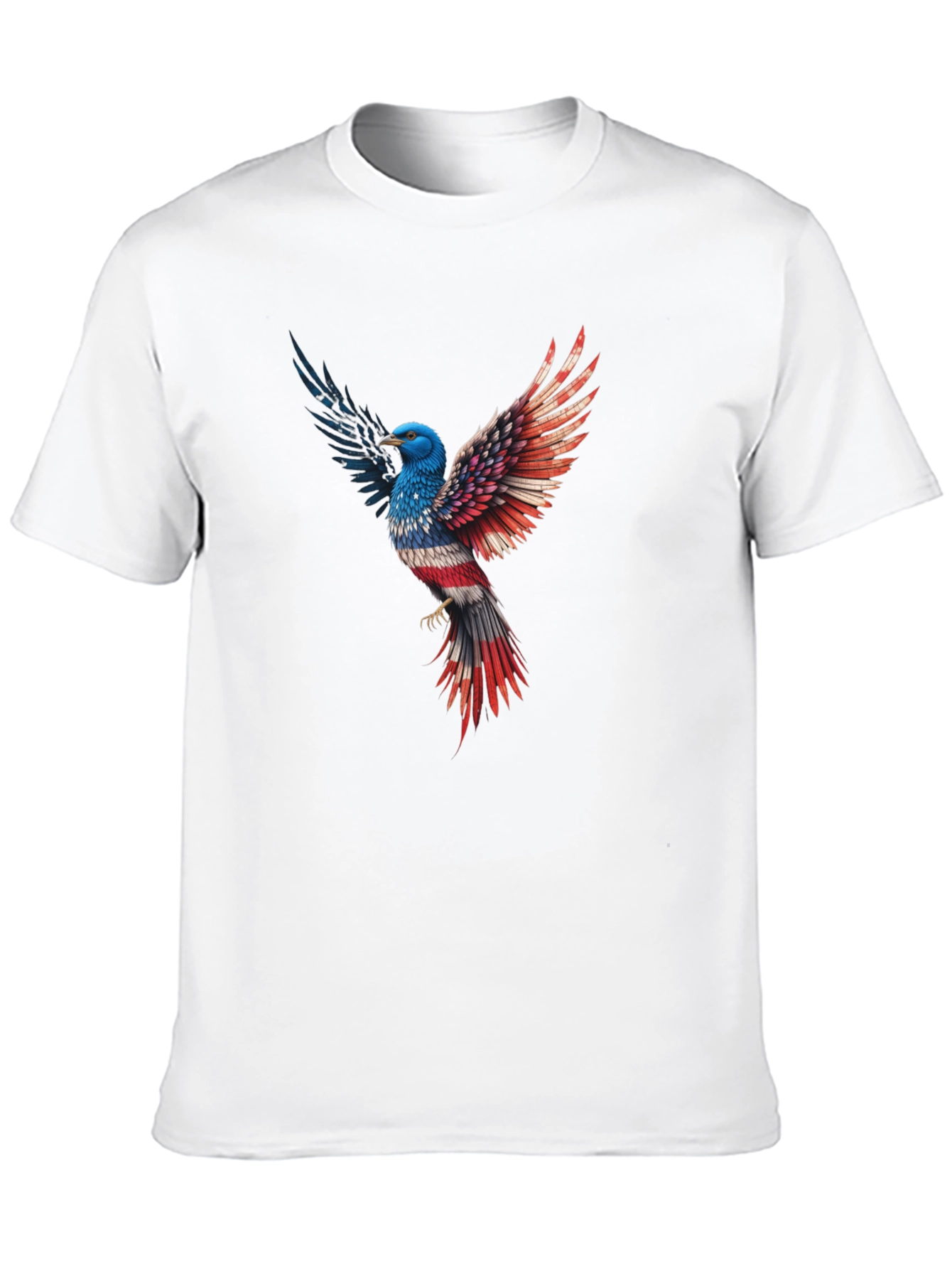 Patriotic Eagle Graphic Tee - Black