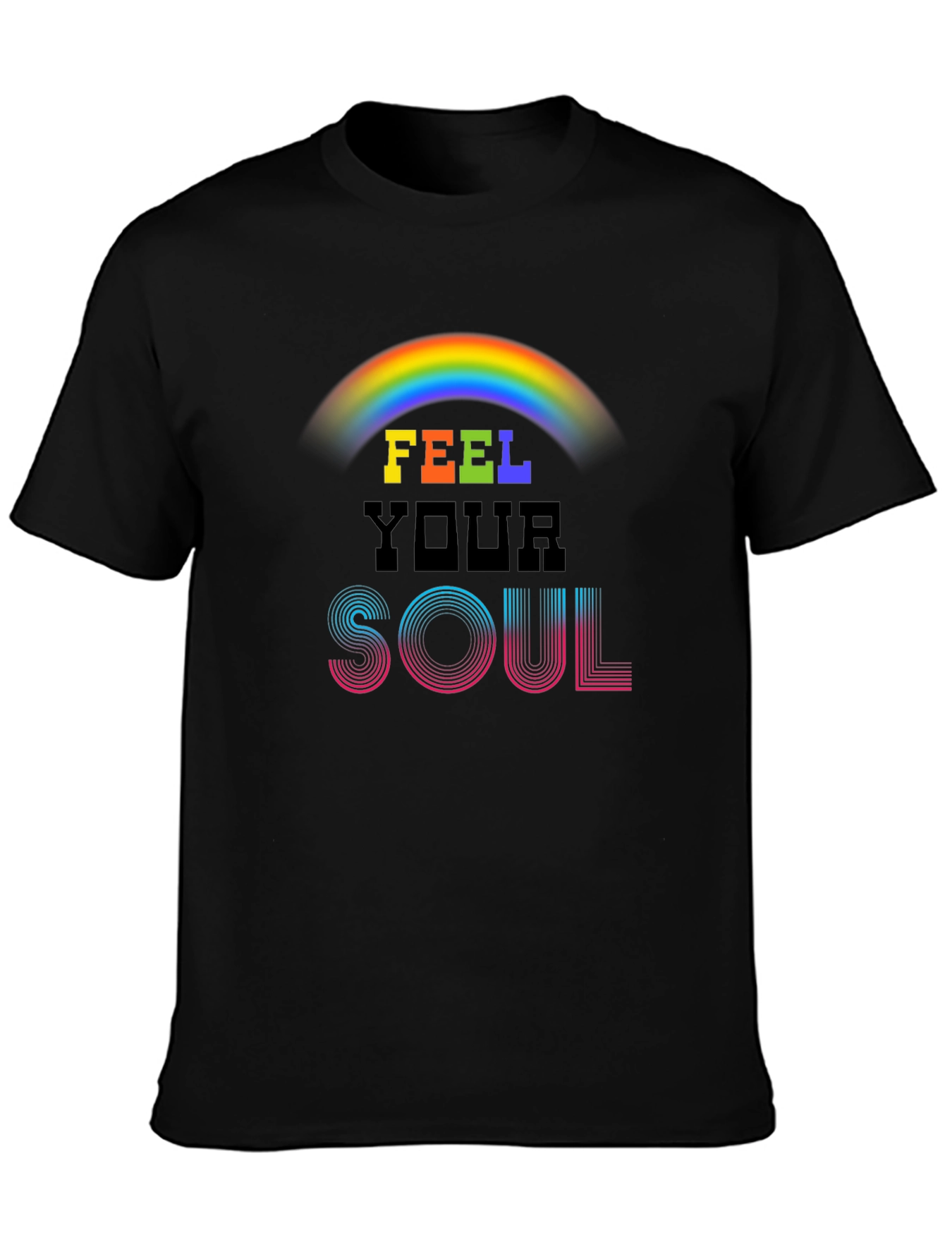 Feel Your Soul Rainbow Graphic Tee