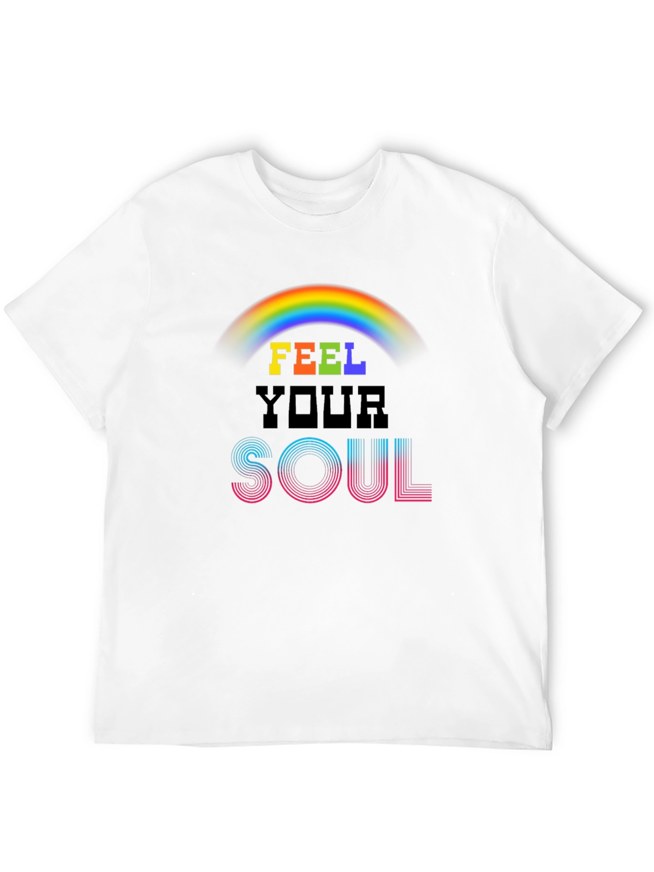 Feel Your Soul Rainbow Graphic Tee