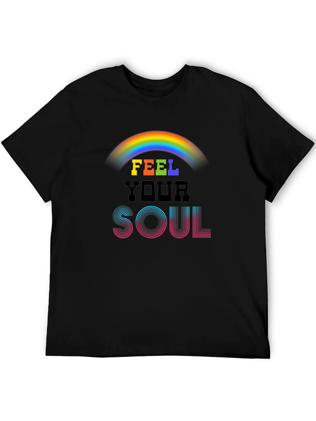 Feel Your Soul Rainbow Graphic Tee