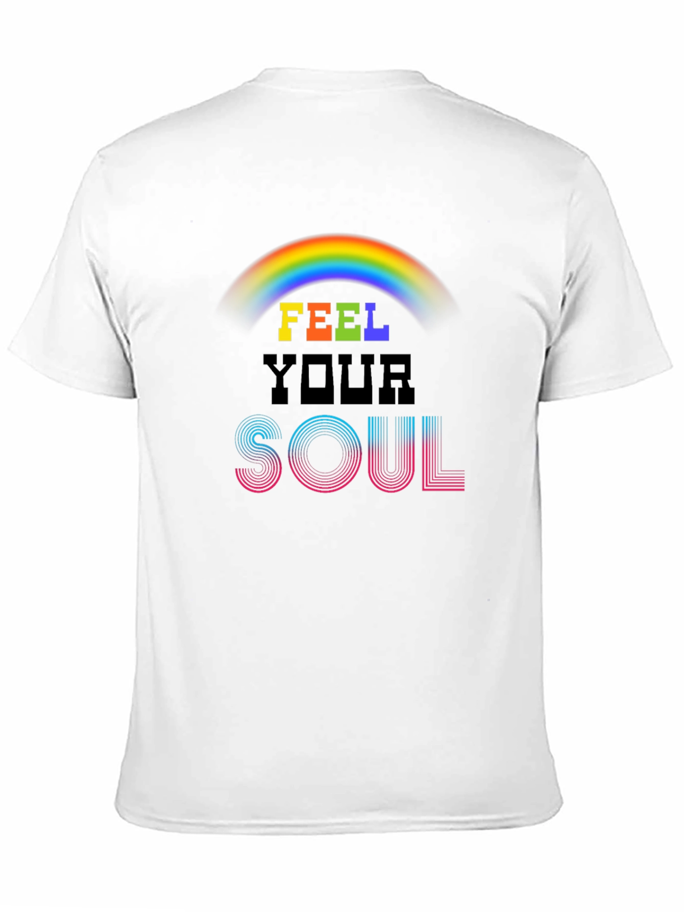 Feel Your Soul Rainbow Graphic Tee