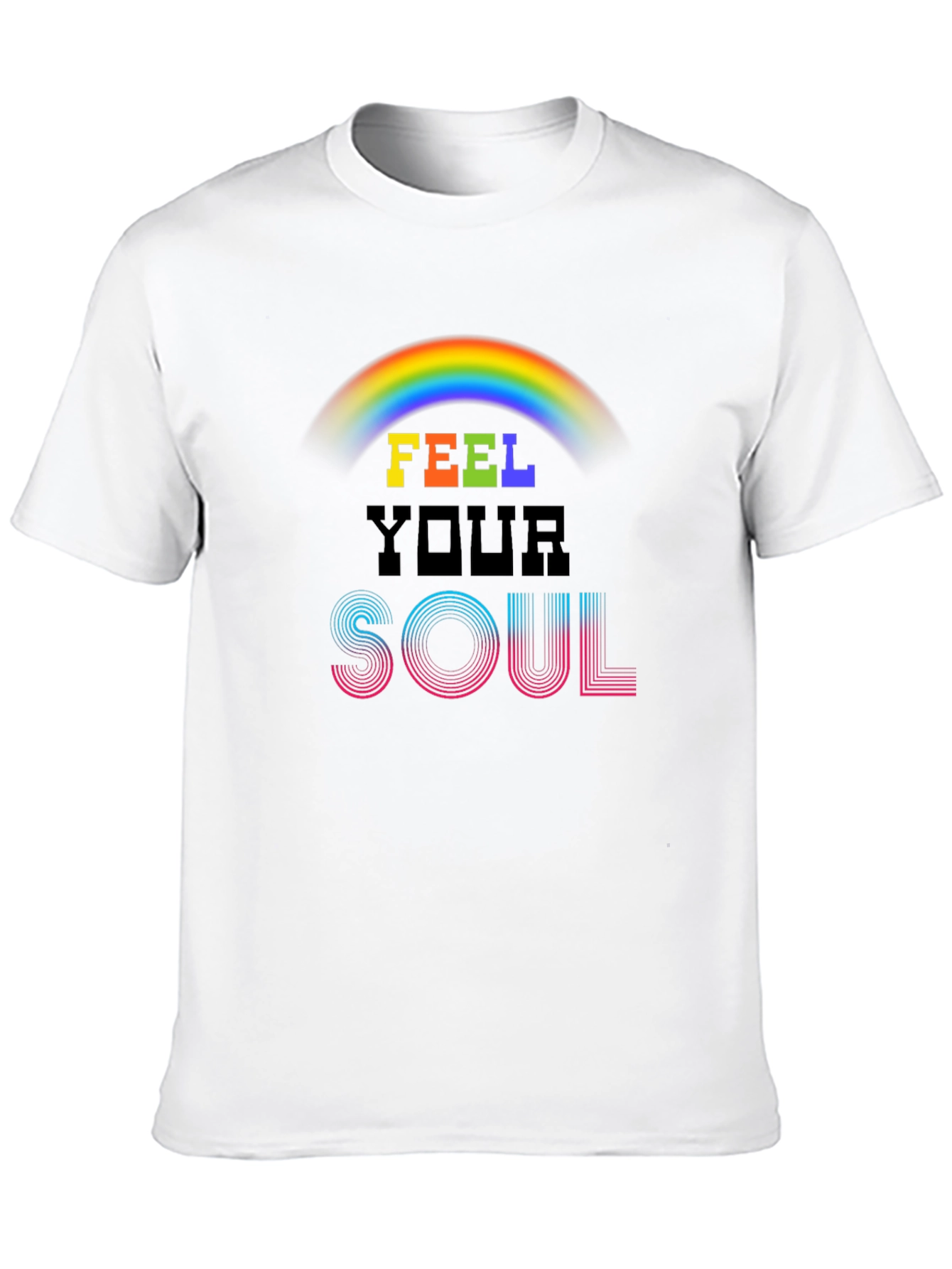 Feel Your Soul Rainbow Graphic Tee