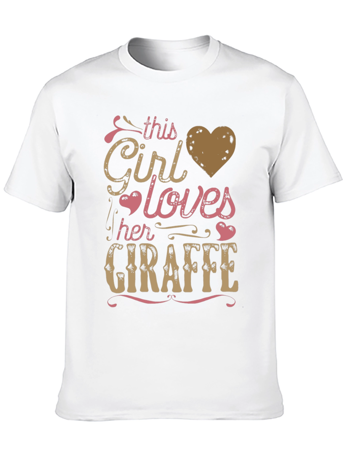 Girl Loves Giraffe T-Shirt