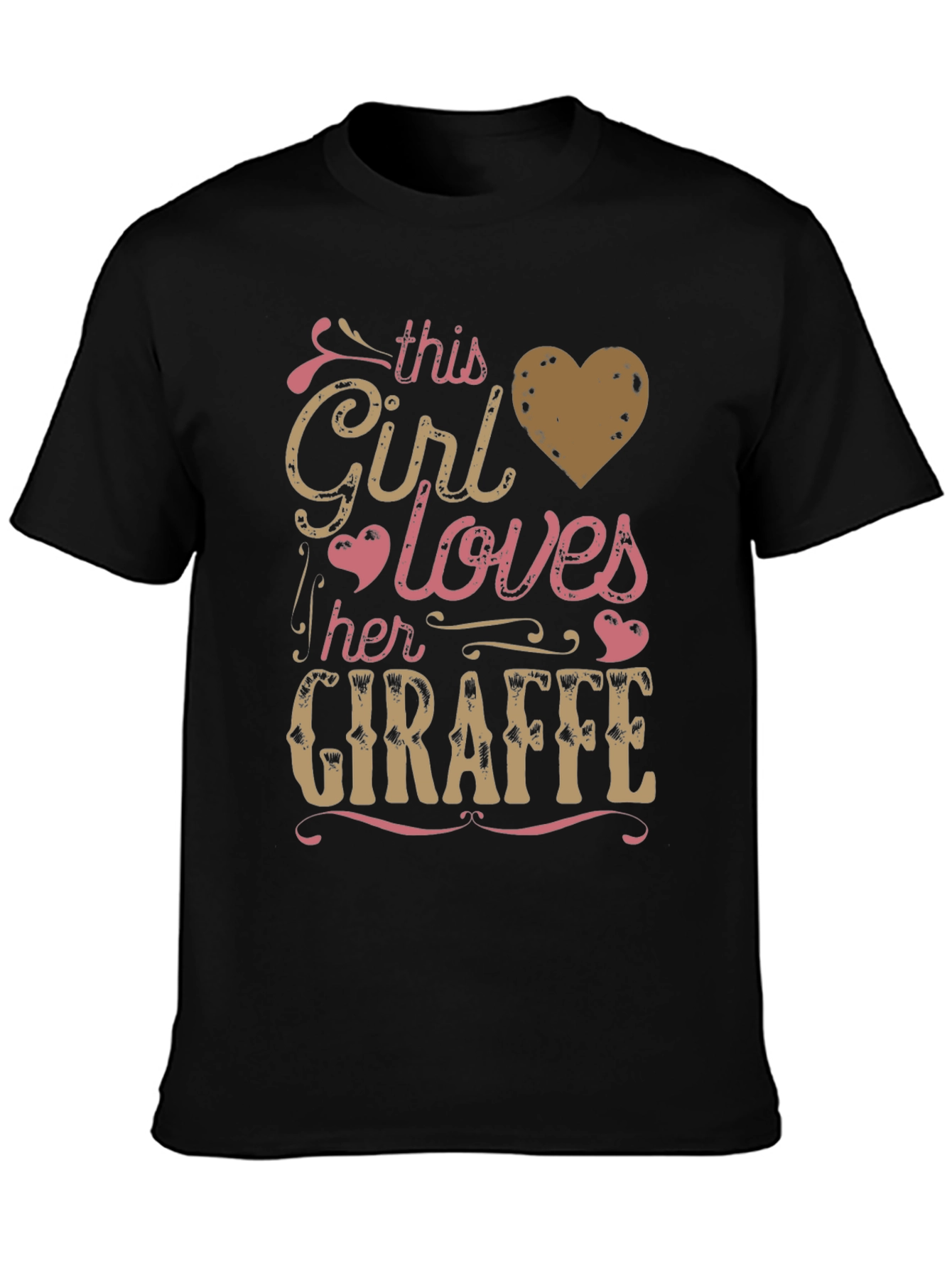 Girl Loves Giraffe T-Shirt