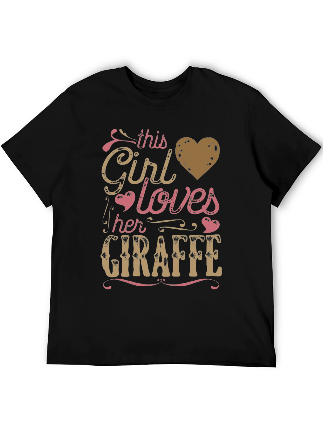 Girl Loves Giraffe T-Shirt