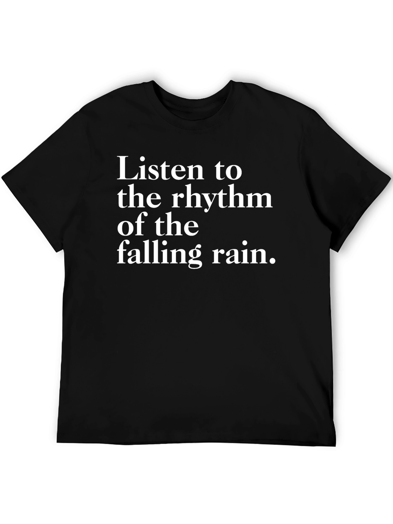 Rhythm of Rain T-Shirt - Black Graphic Tee