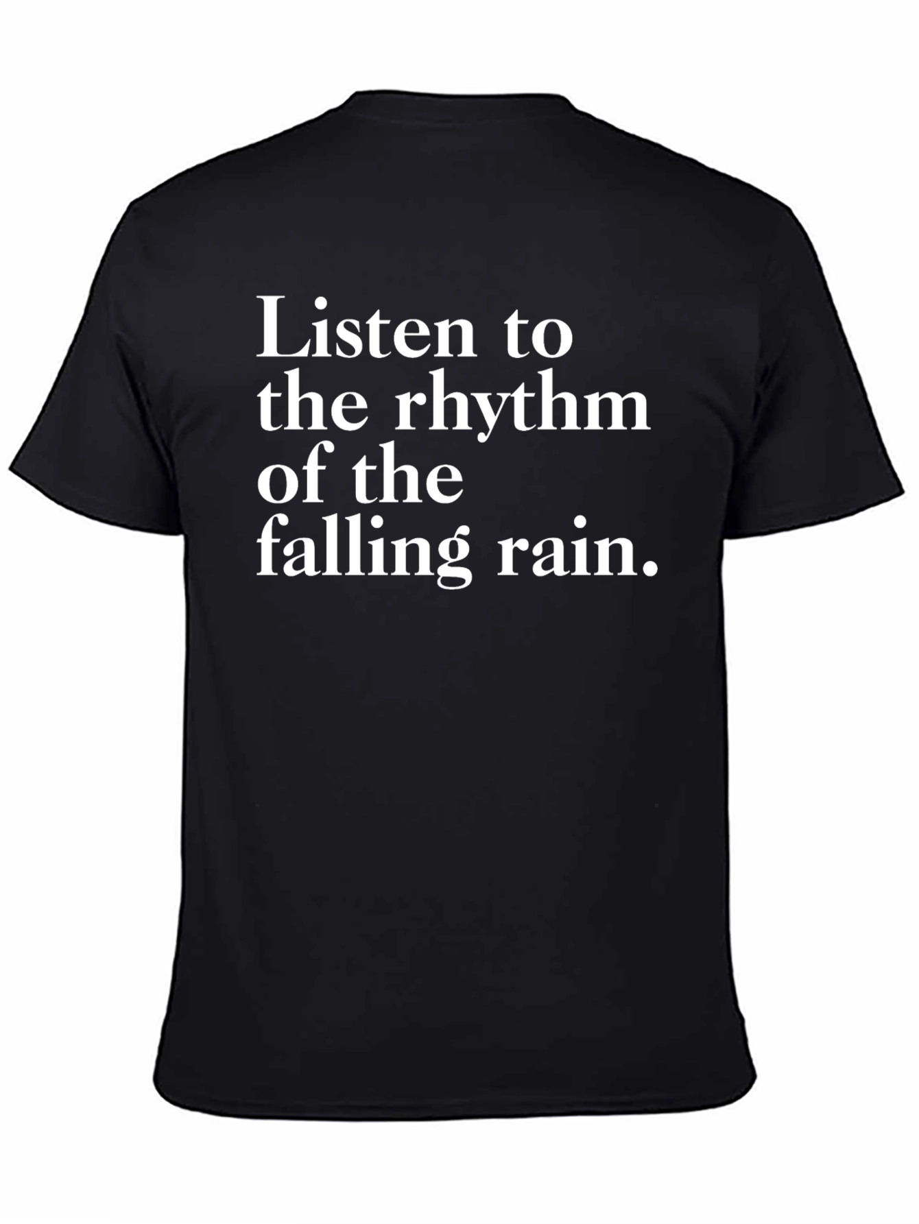 Rhythm of Rain T-Shirt - Black Graphic Tee