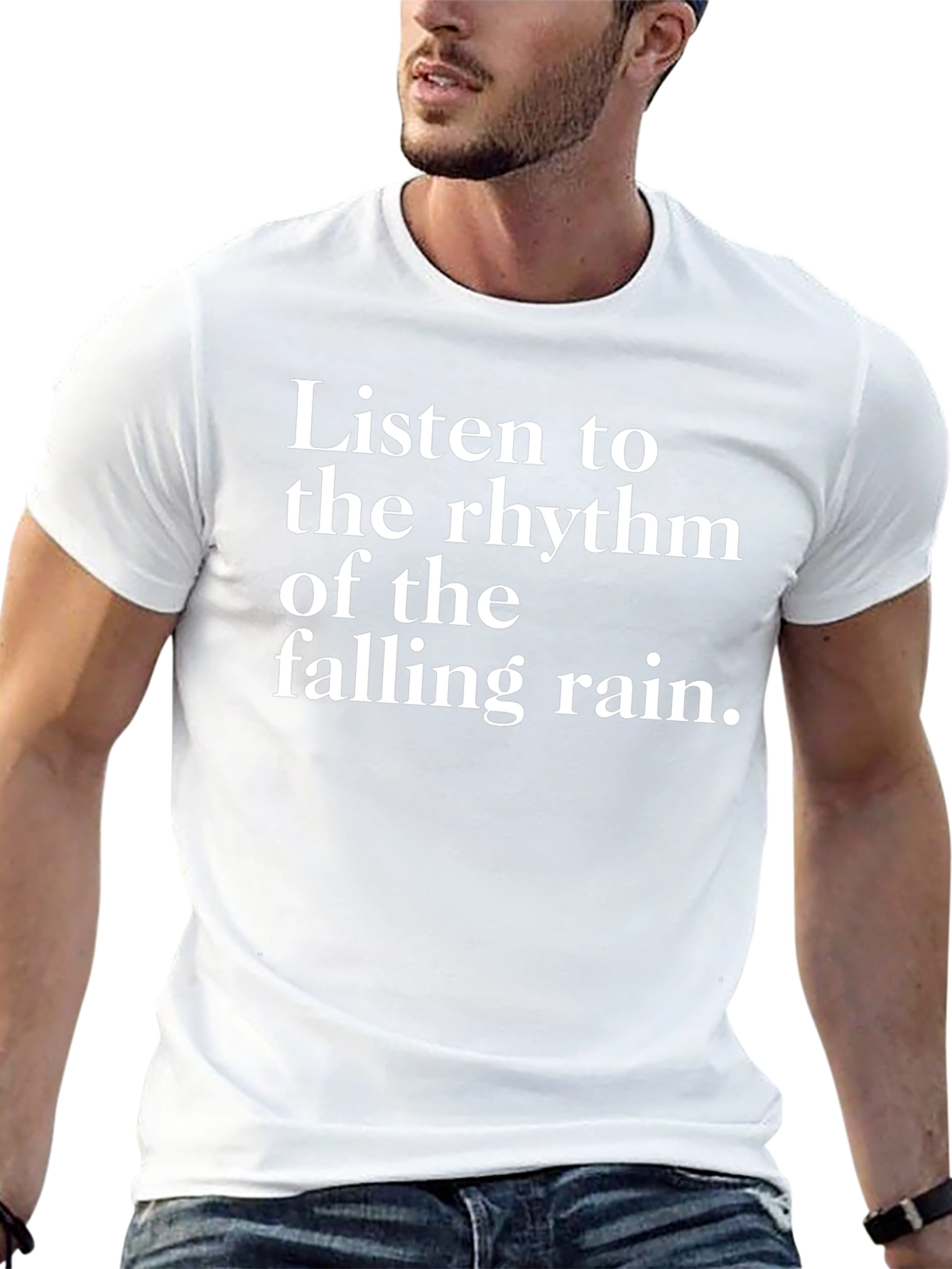Rhythm of Rain T-Shirt - Black Graphic Tee