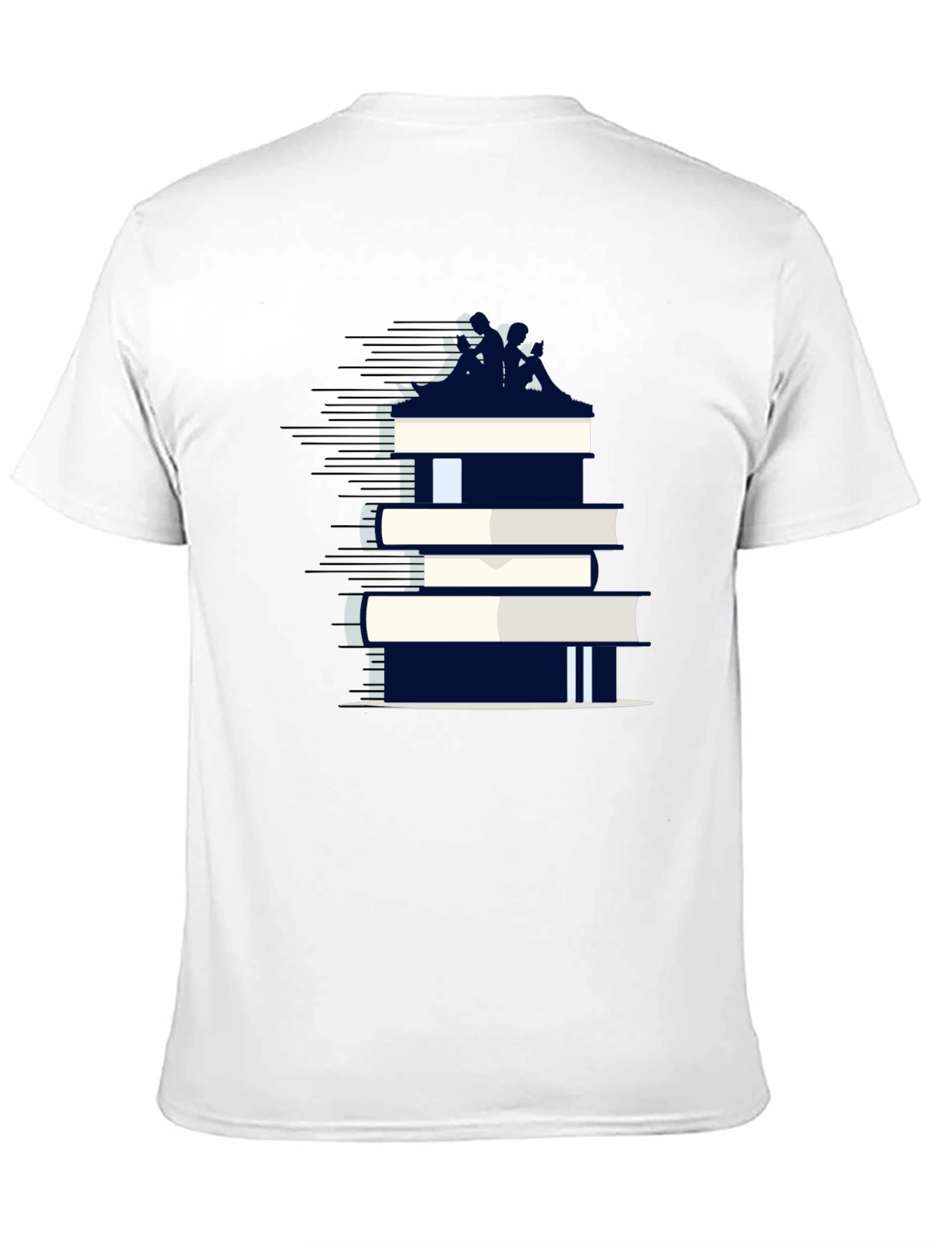 Book Stack Tee - Literary Fashion