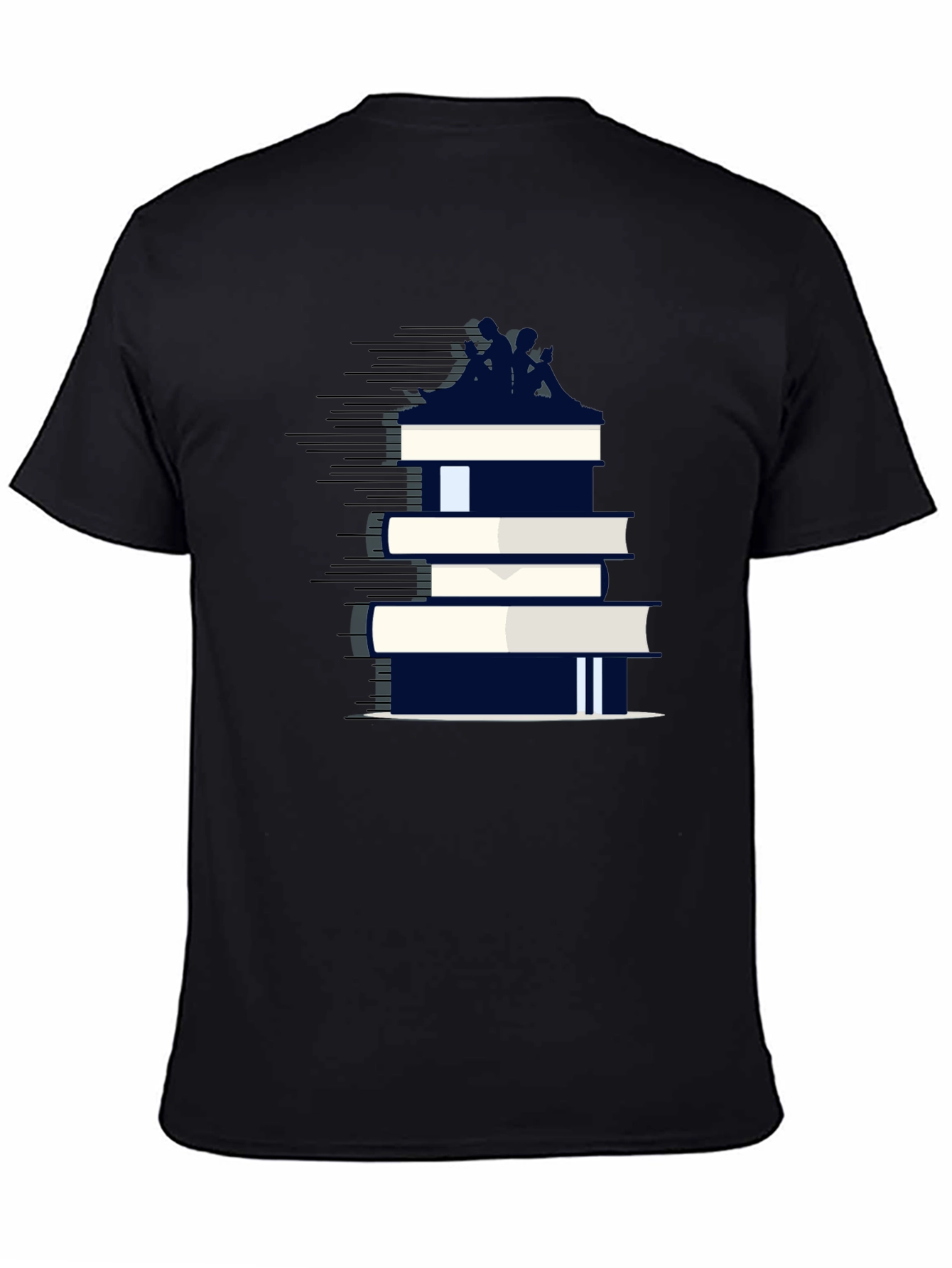 Book Stack Tee - Literary Fashion