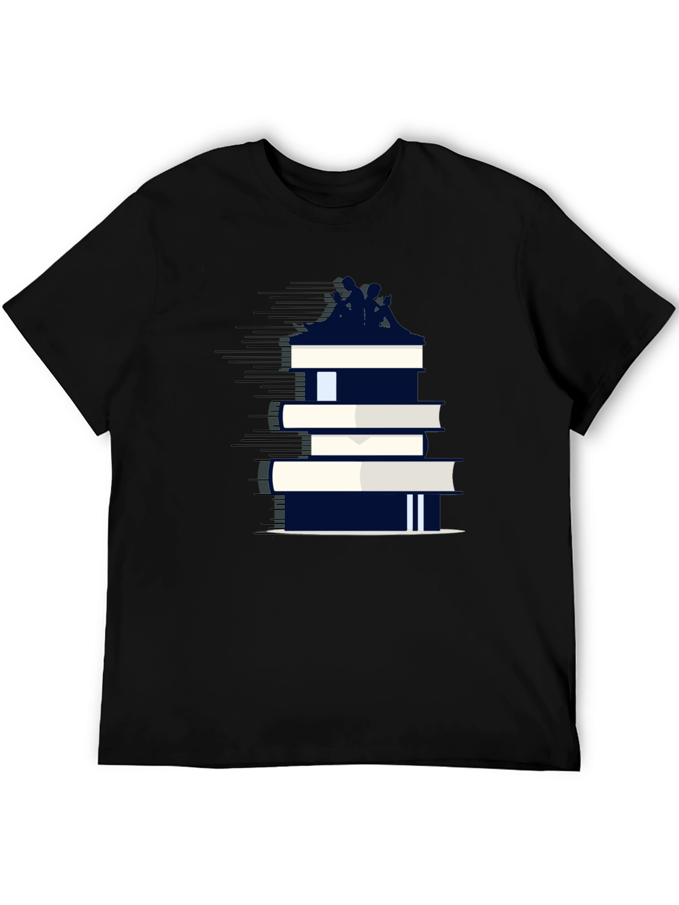 Book Stack Tee - Literary Fashion