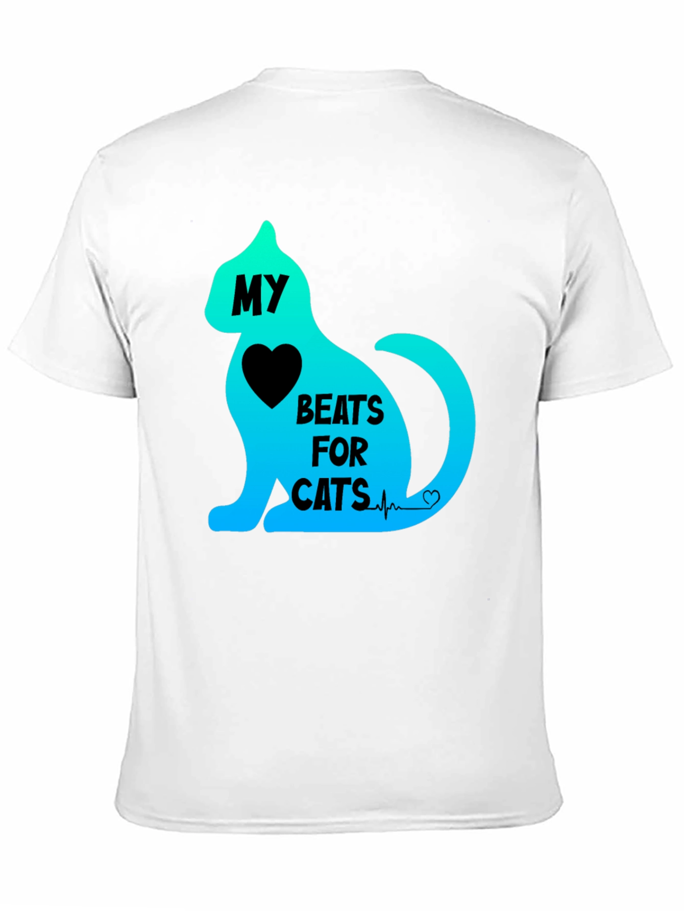 My Heart Beats For Cats Graphic Tee