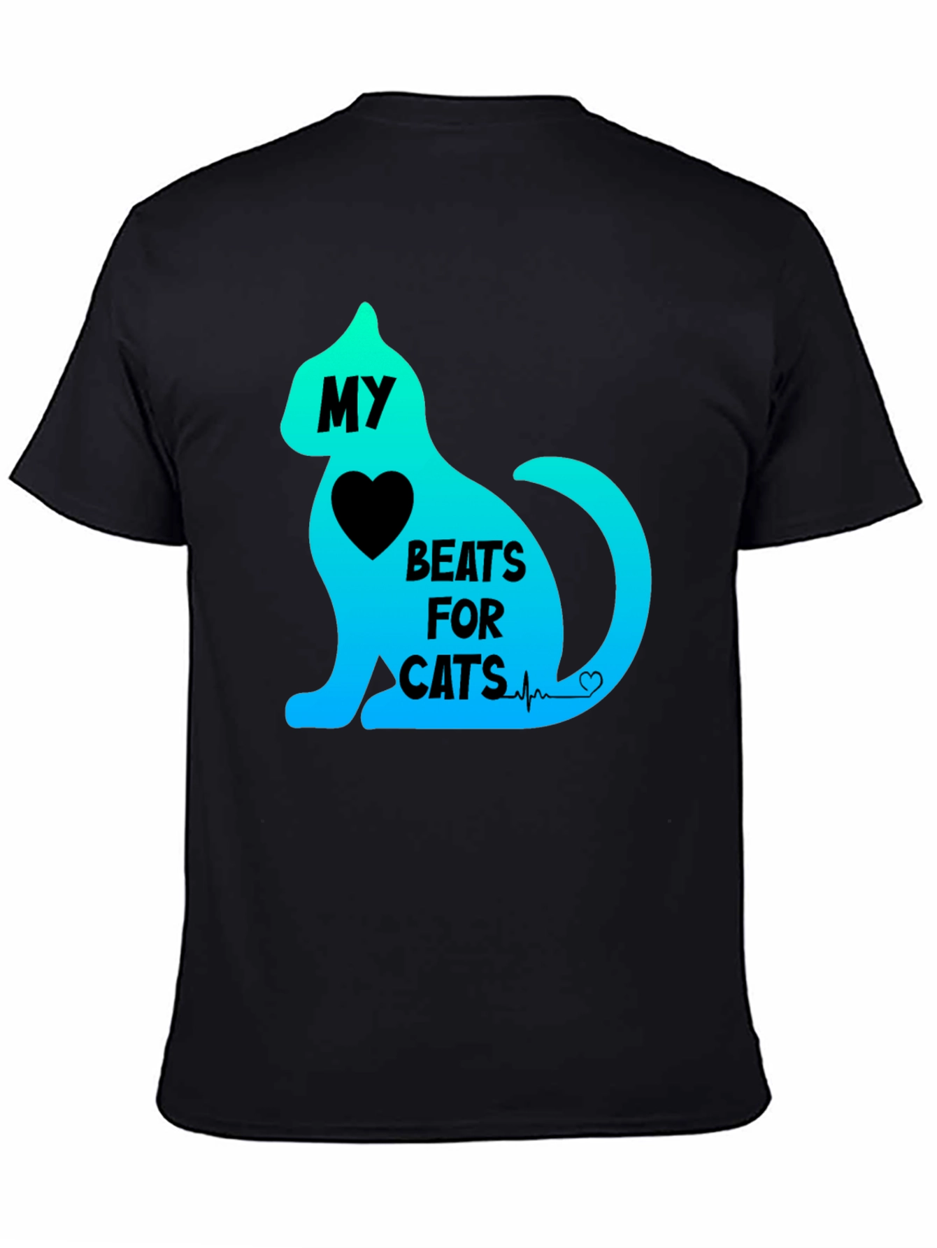 My Heart Beats For Cats Graphic Tee