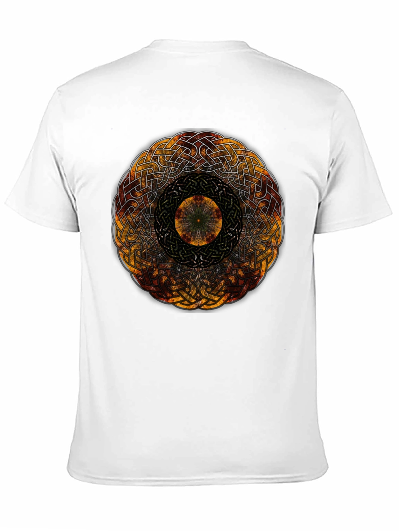Celtic Knot Mandala Graphic Black Tee