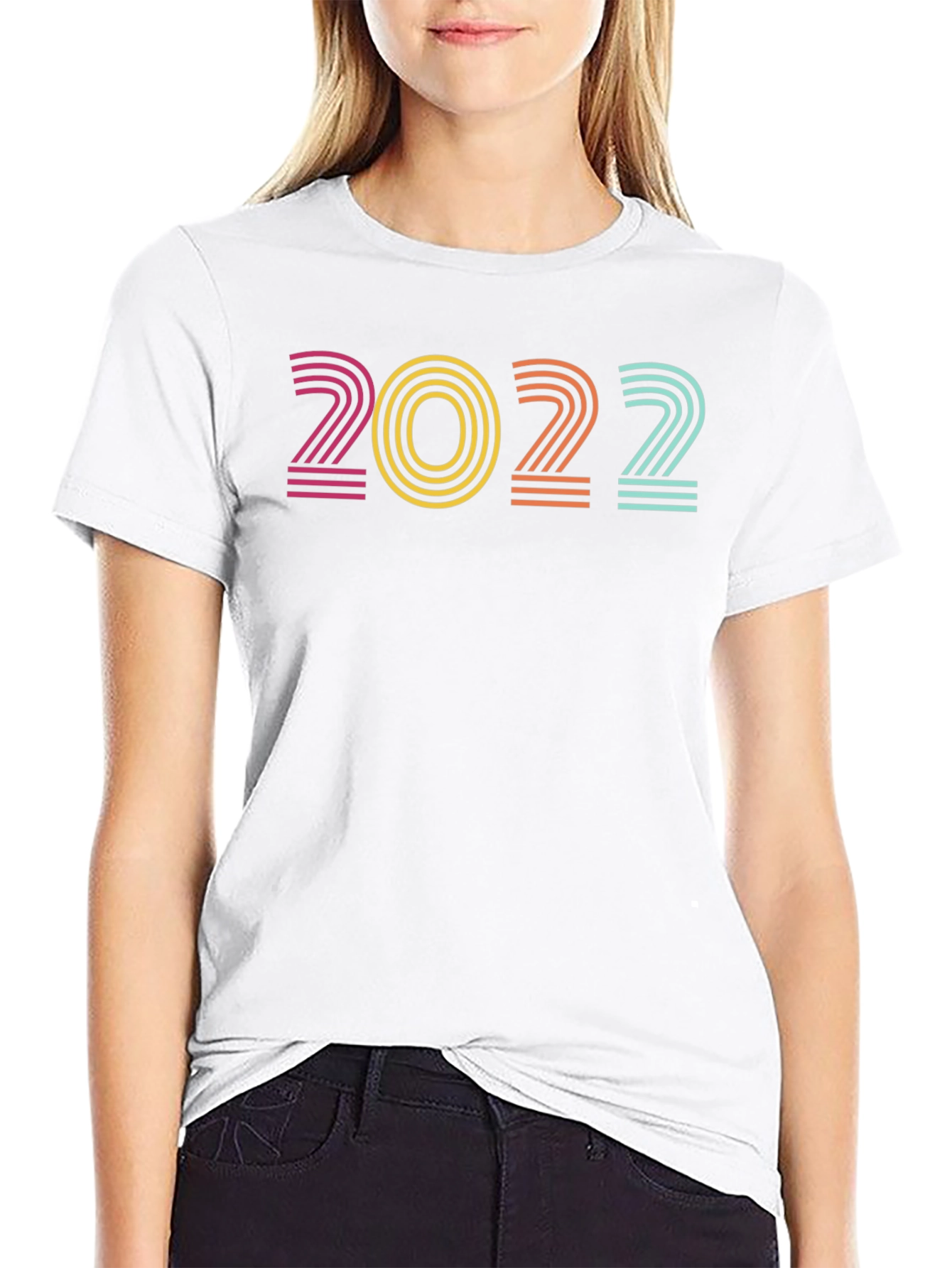 Retro 2022 Graphic Tee - Stylish Year Design