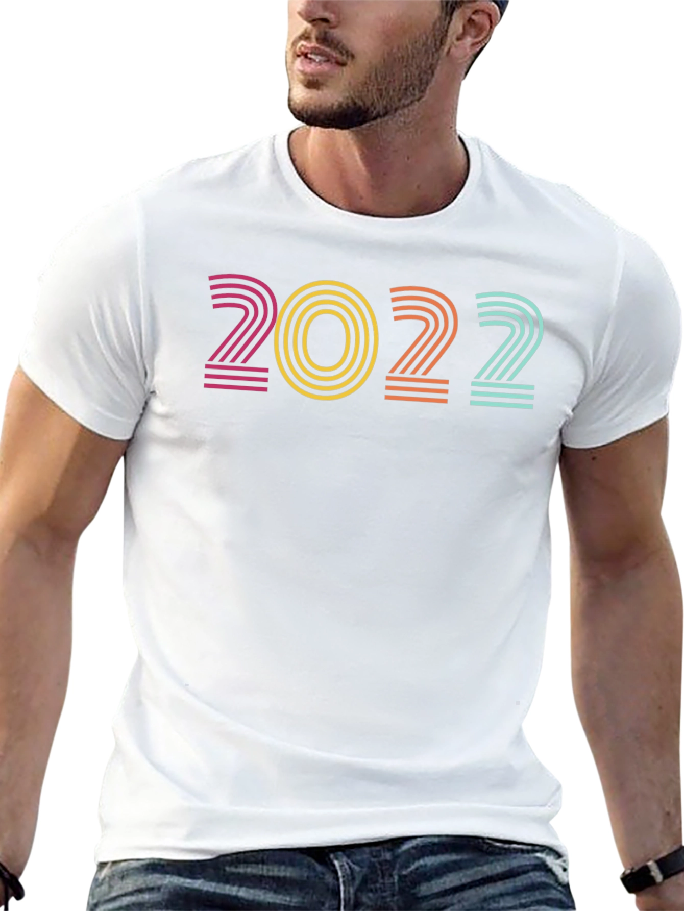 Retro 2022 Graphic Tee - Stylish Year Design