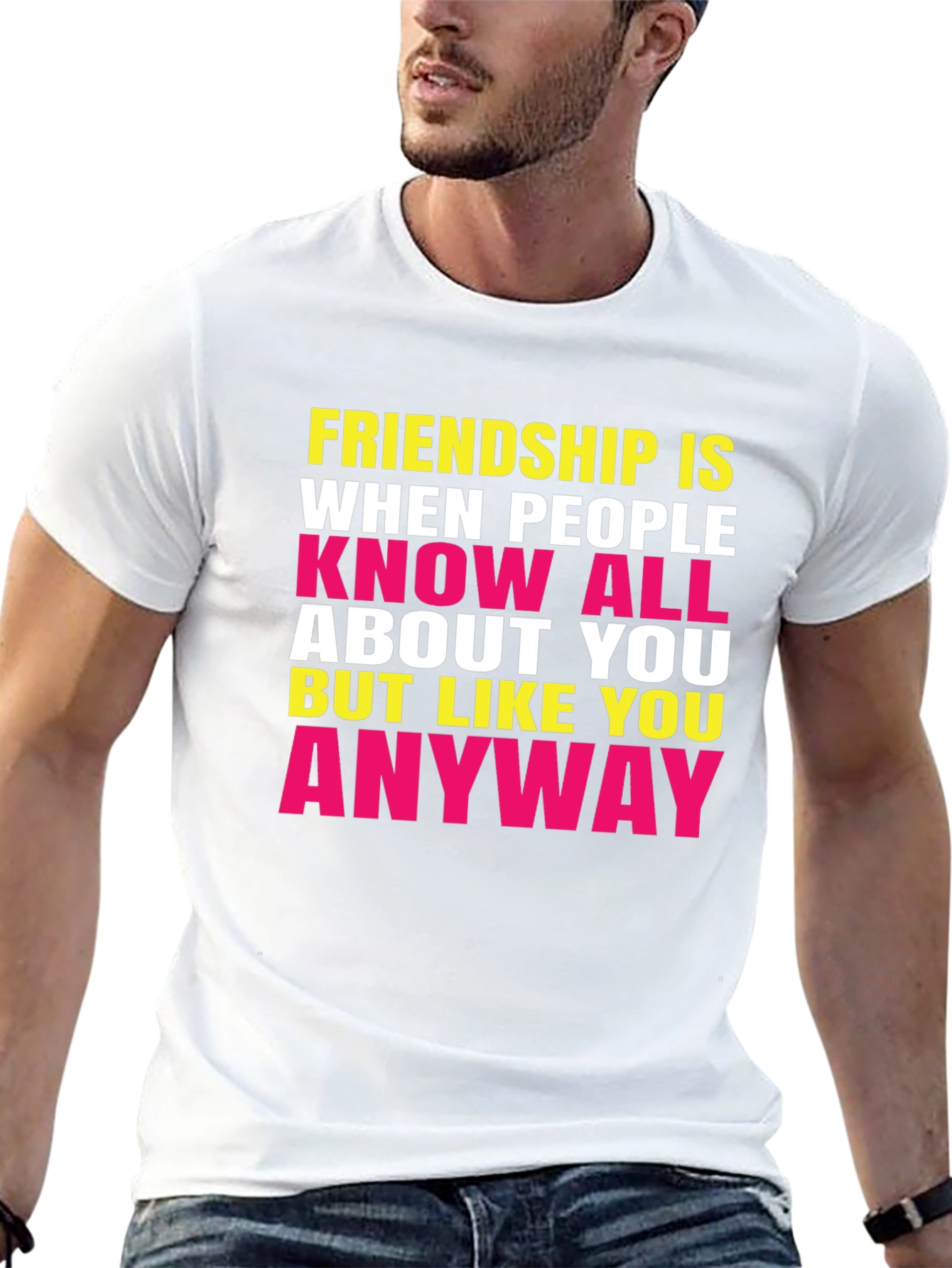 Friendship Quote Graphic Tee - Know All About You