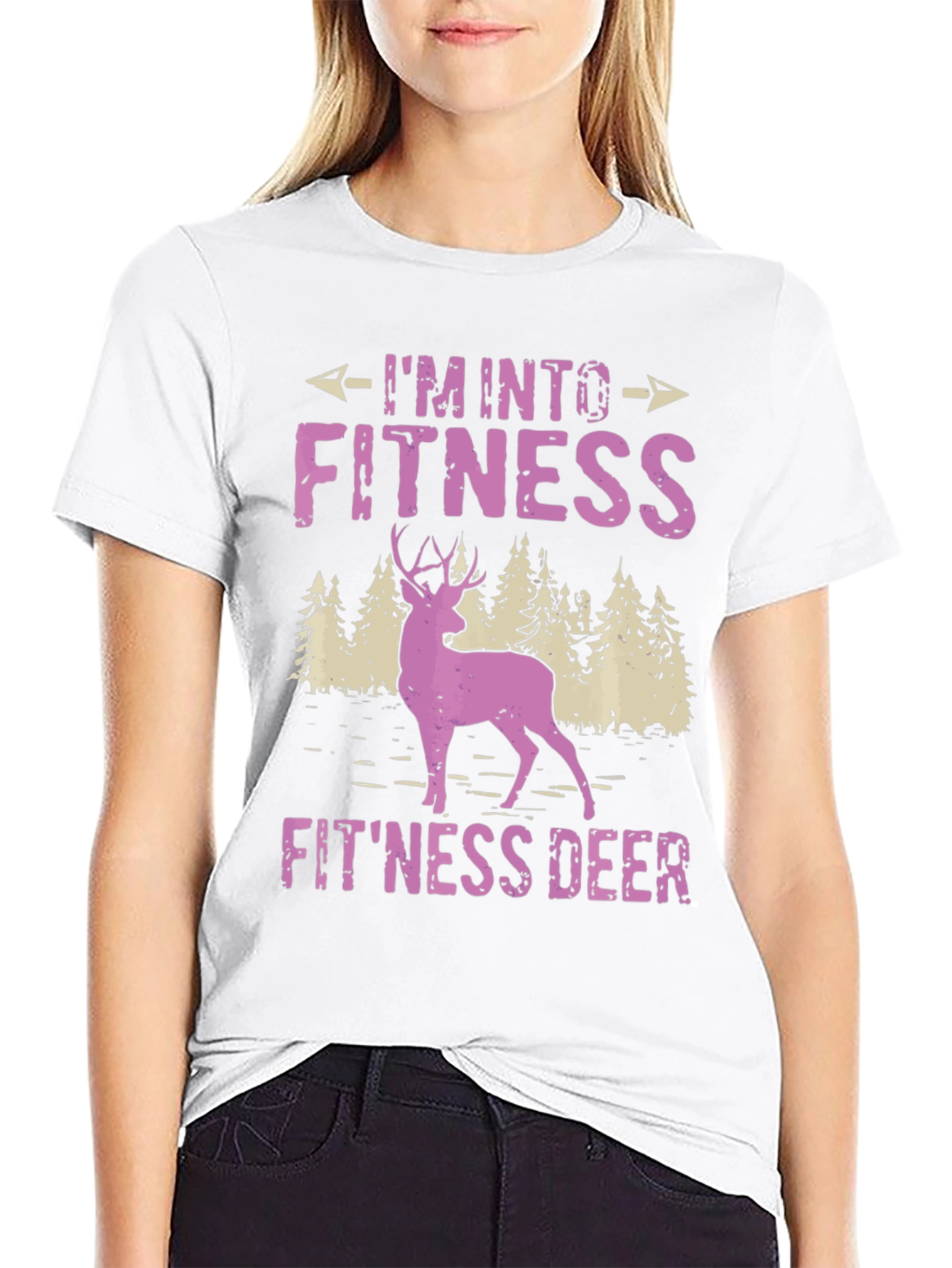 Im Into Fitness Fitness Deer T-Shirt