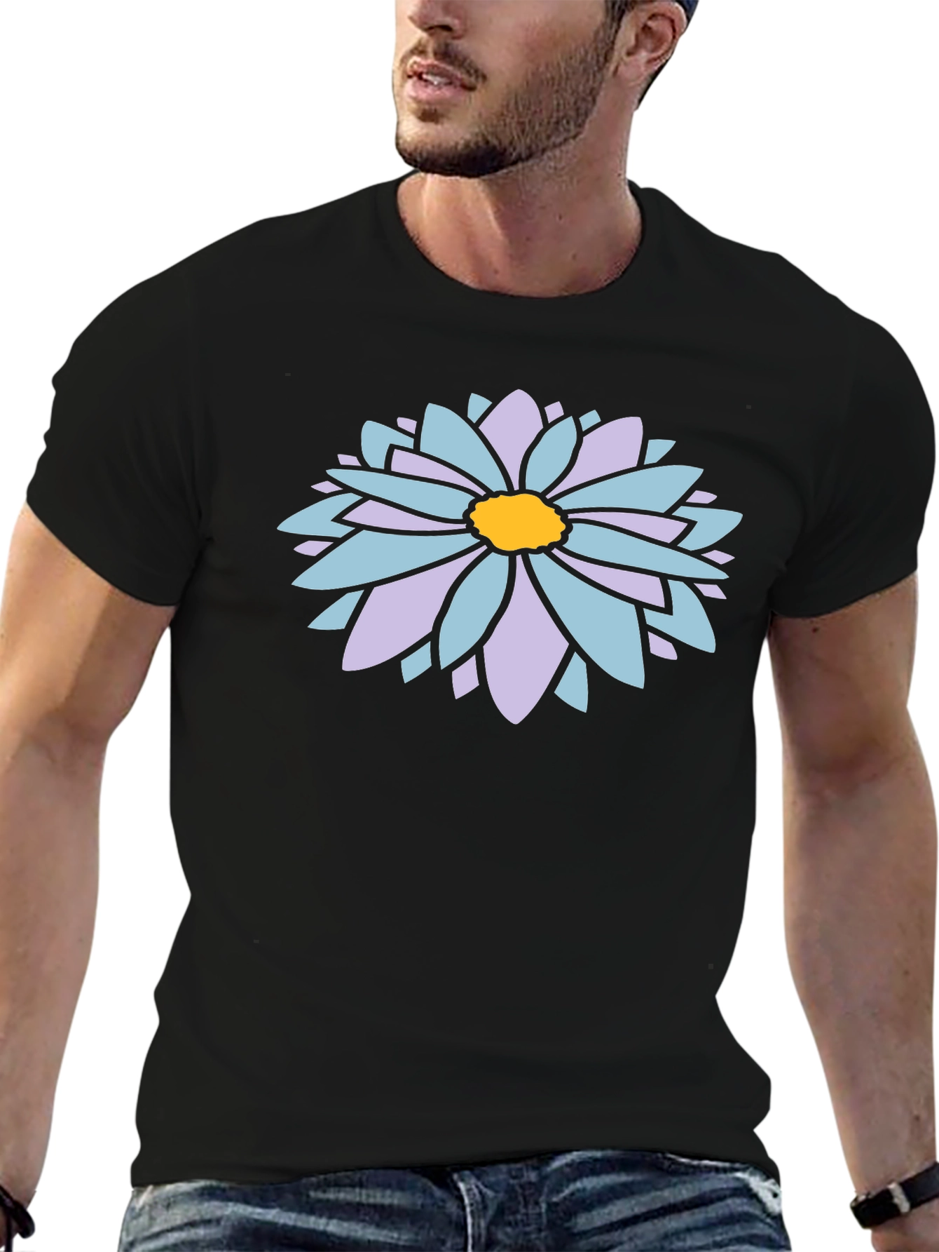 Floral Graphic Print T-Shirt - Casual Comfort