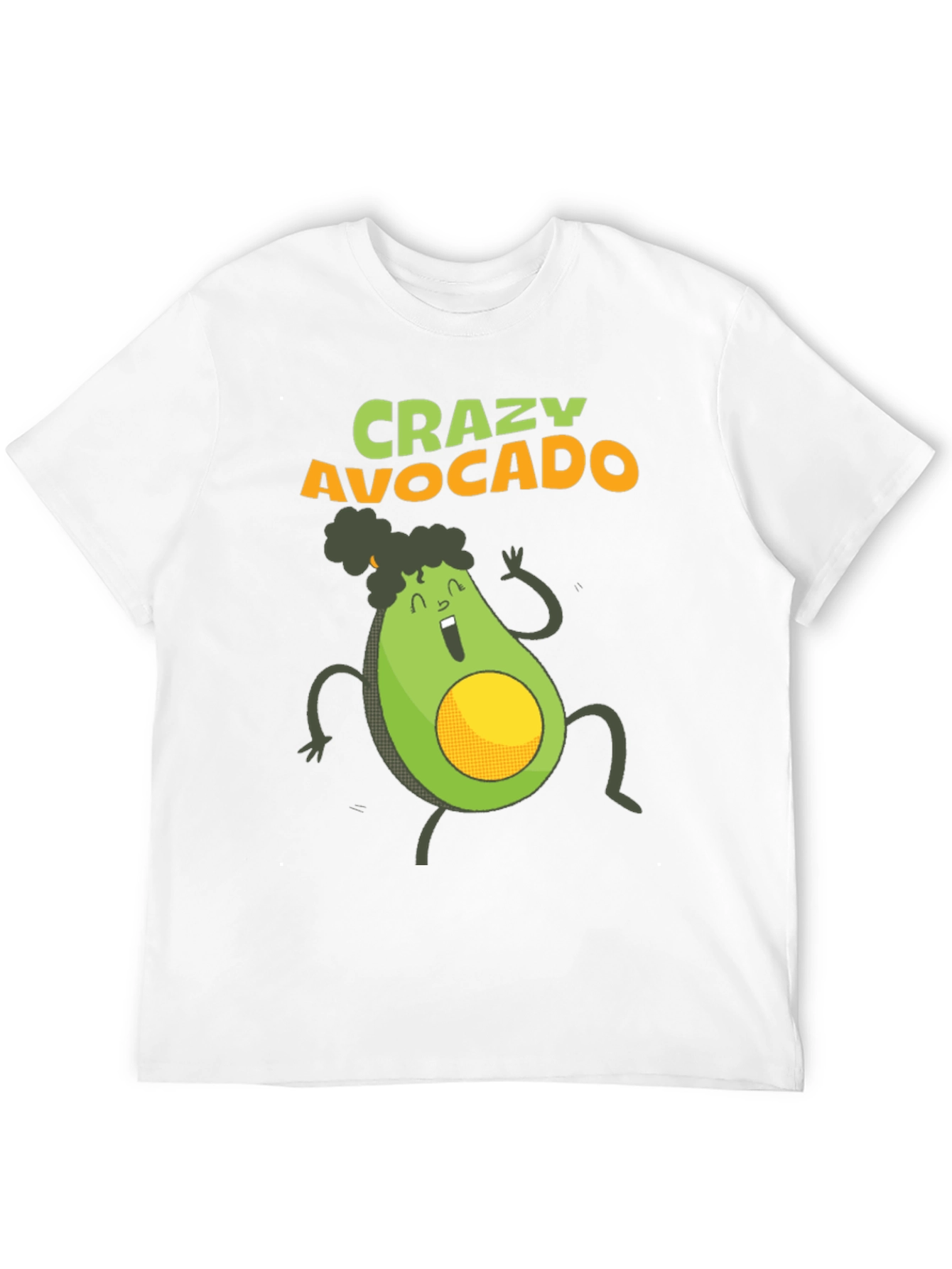 Crazy Avocado Graphic T-Shirt - Fun & Unique Design