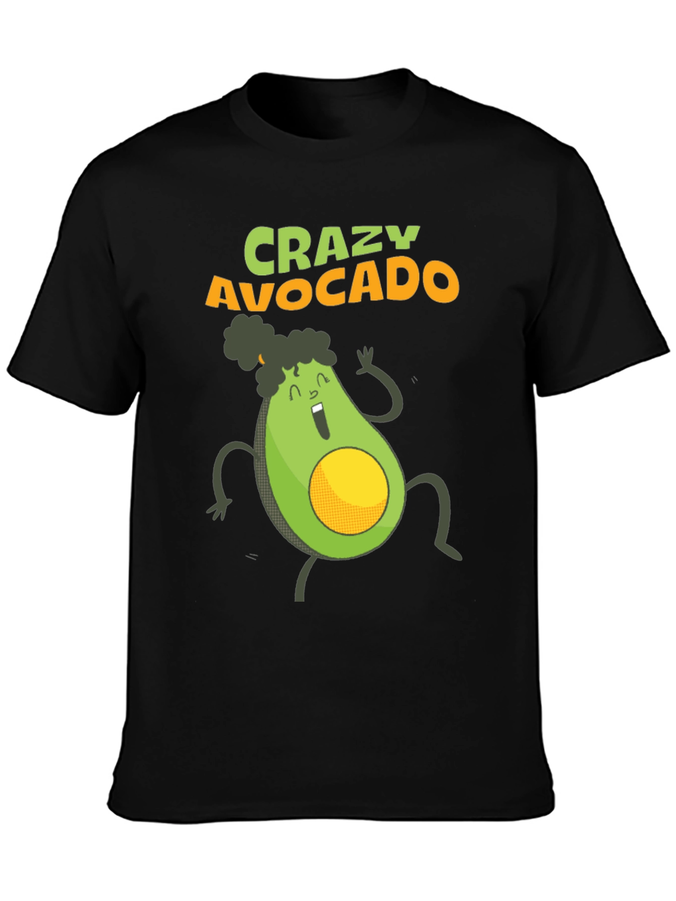 Crazy Avocado Graphic T-Shirt - Fun & Unique Design