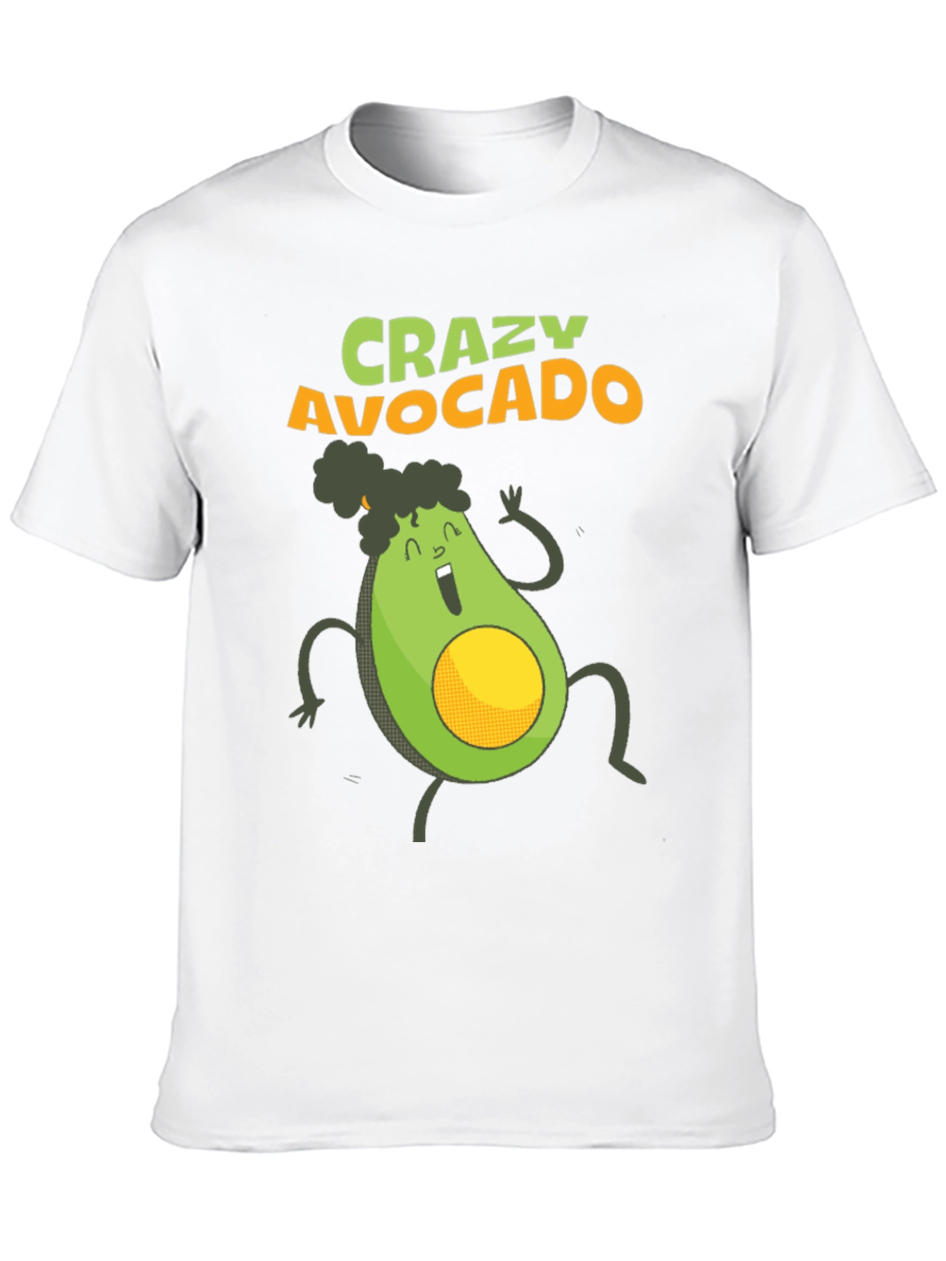 Crazy Avocado Graphic T-Shirt - Fun & Unique Design