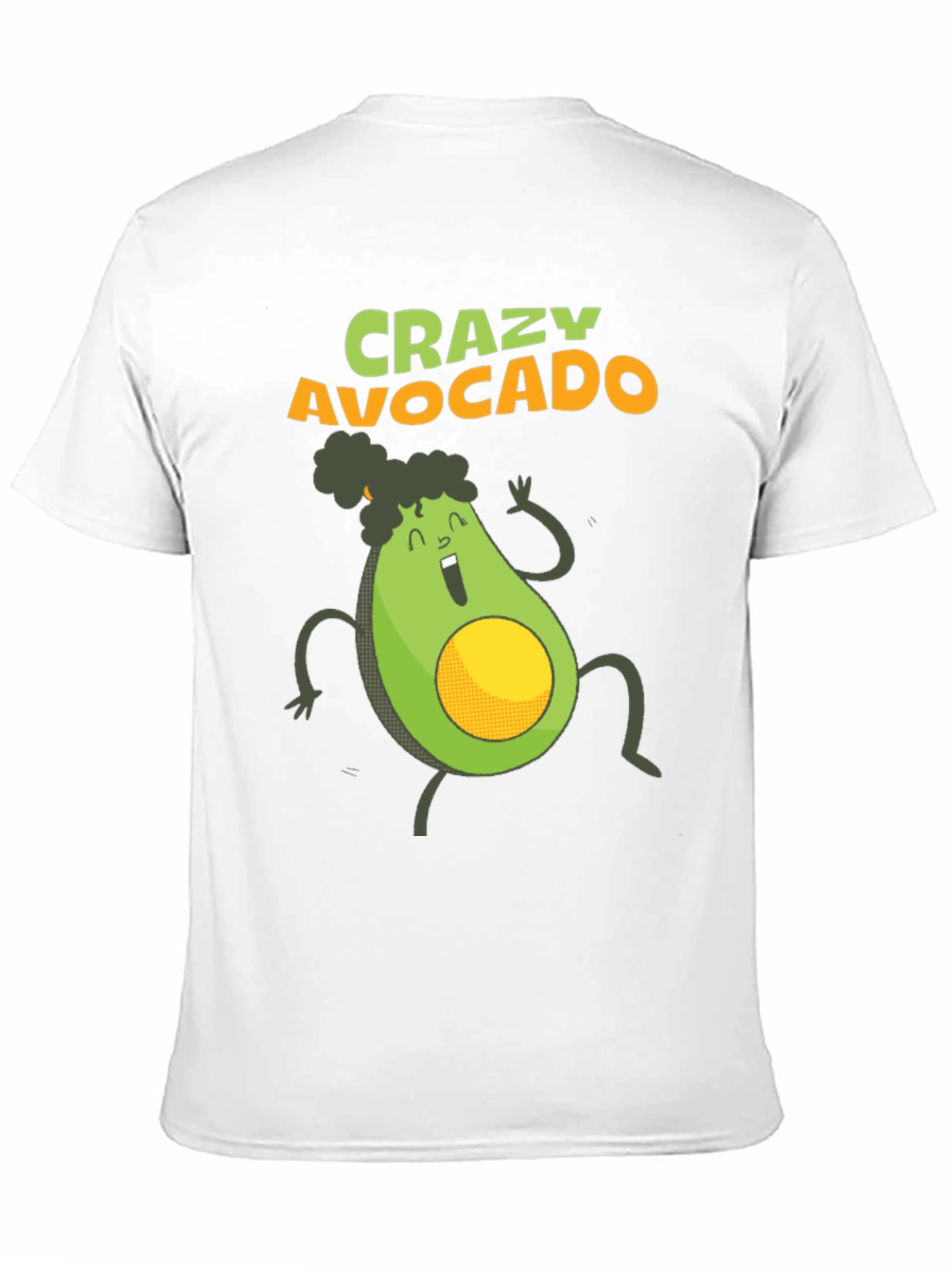 Crazy Avocado Graphic T-Shirt - Fun & Unique Design