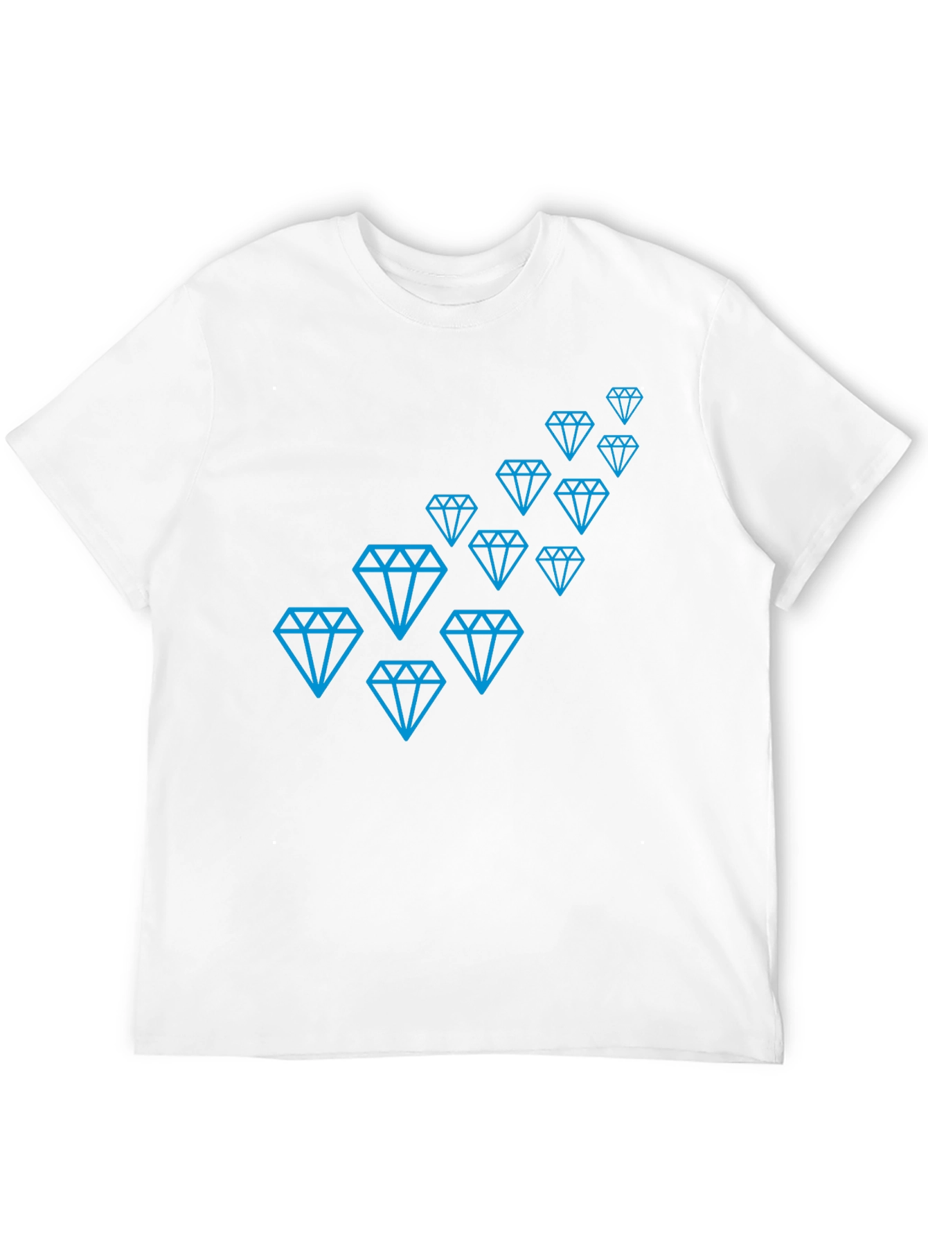 Diamond Pattern Black T-Shirt