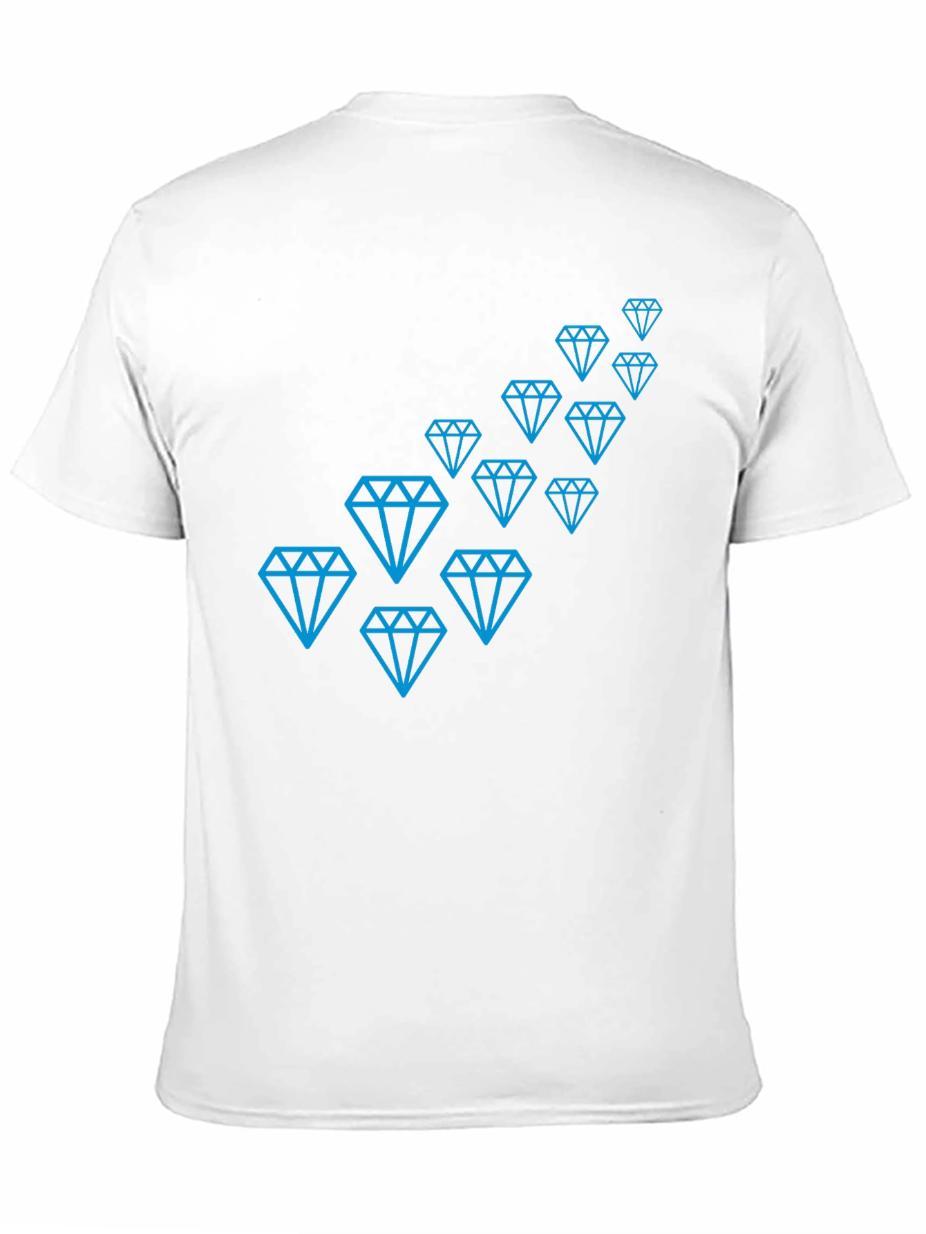 Diamond Pattern Black T-Shirt