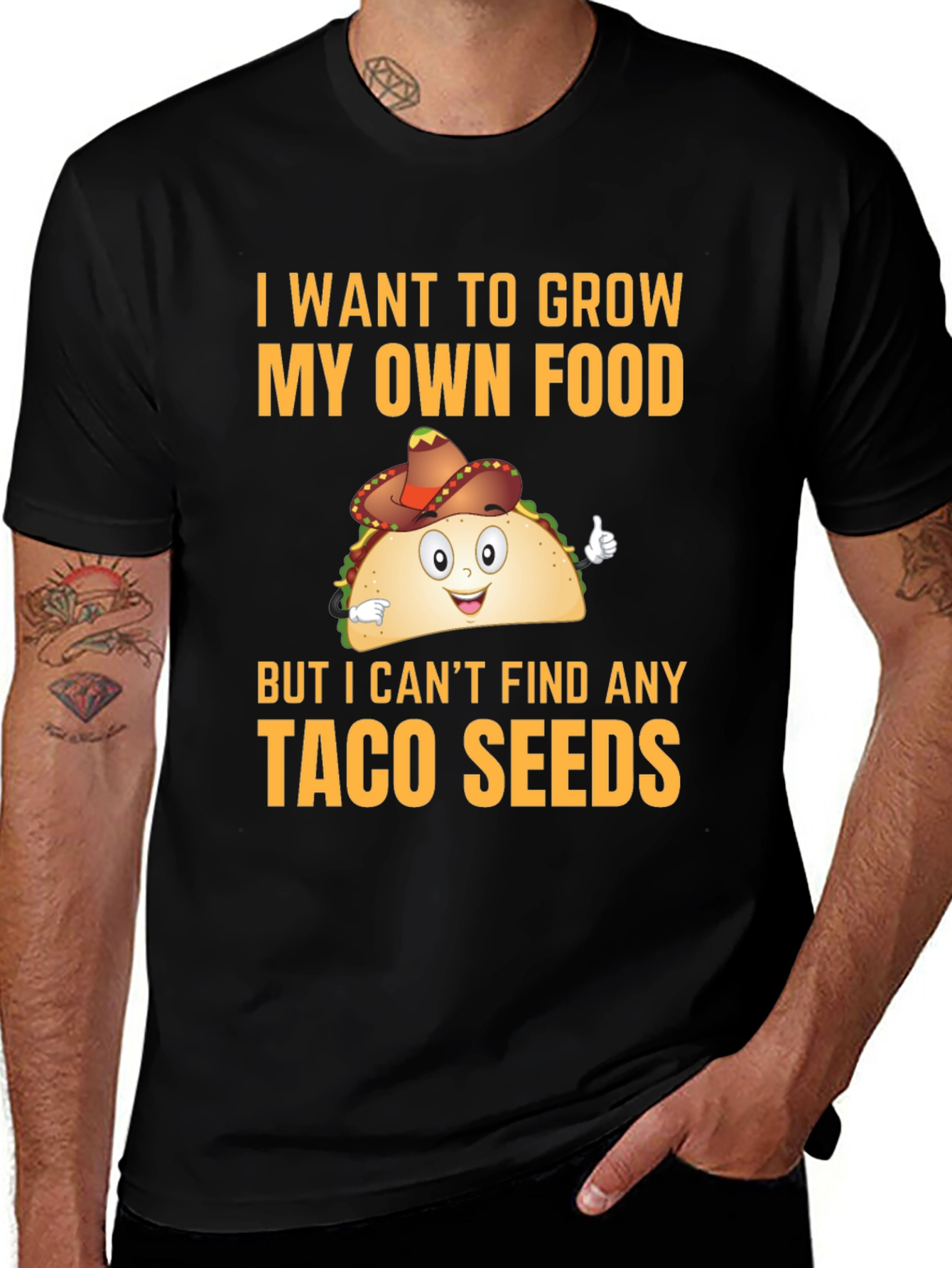Funny Taco Seeds Graphic T-Shirt