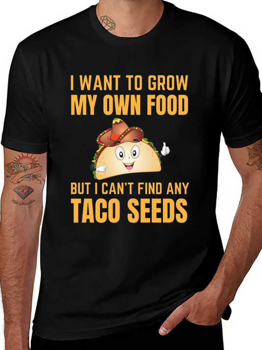 Funny Taco Seeds Graphic T-Shirt