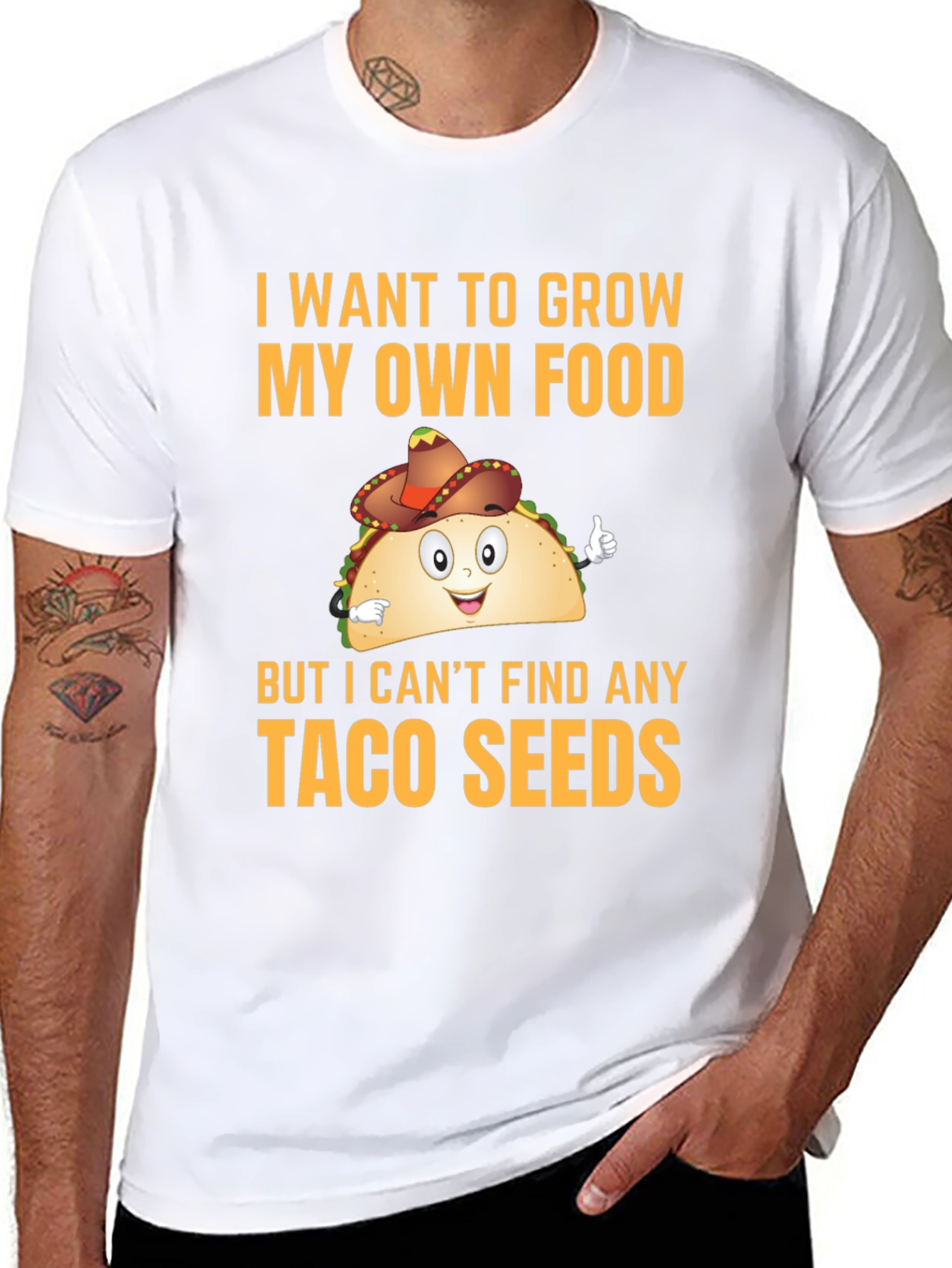 Funny Taco Seeds Graphic T-Shirt