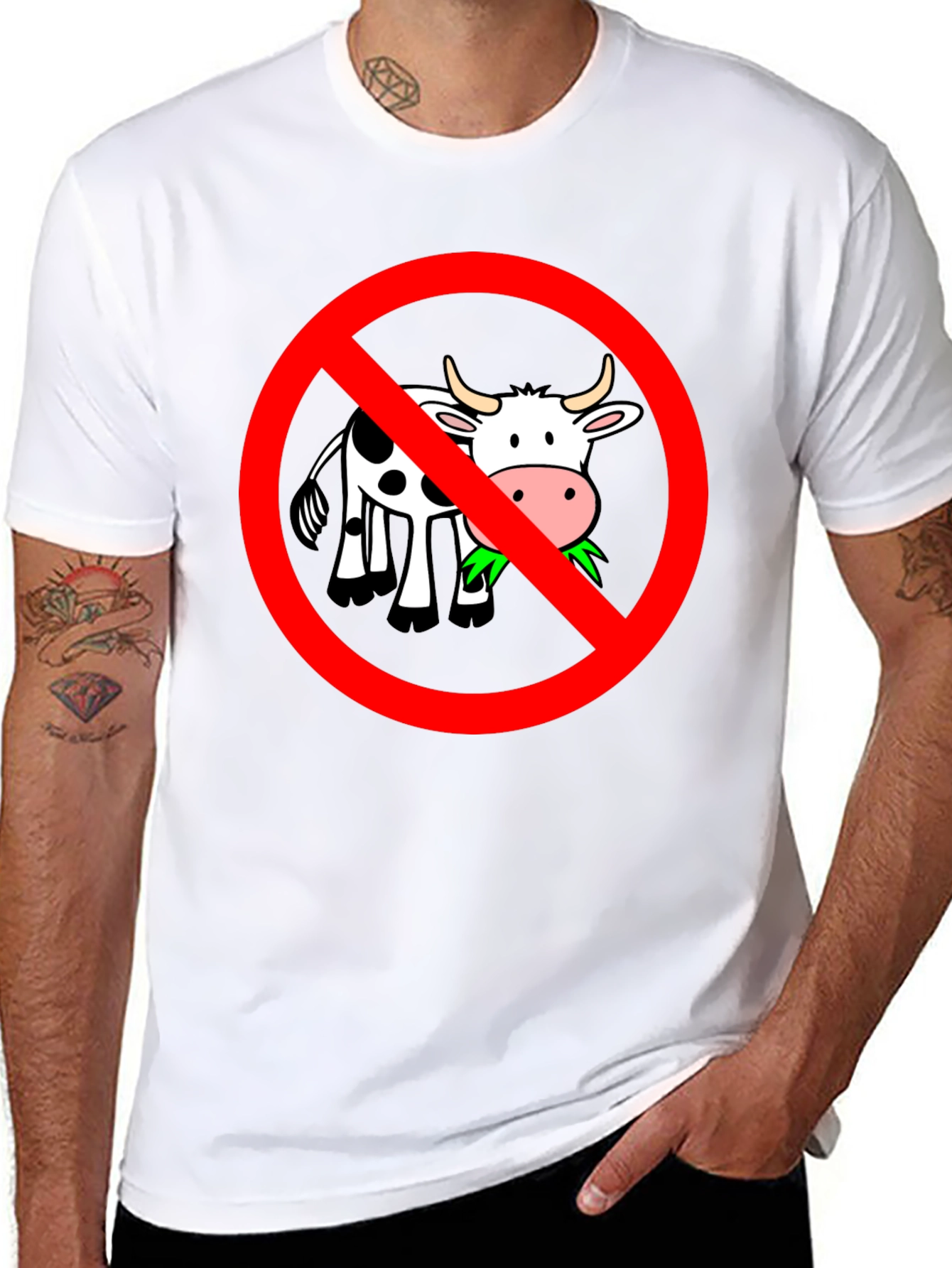 Vegan T-Shirt: No Cow Graphic Tee