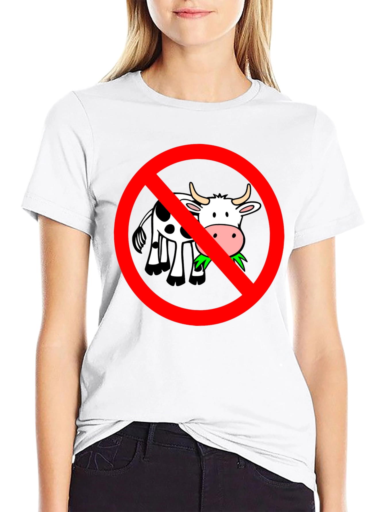 Vegan T-Shirt: No Cow Graphic Tee