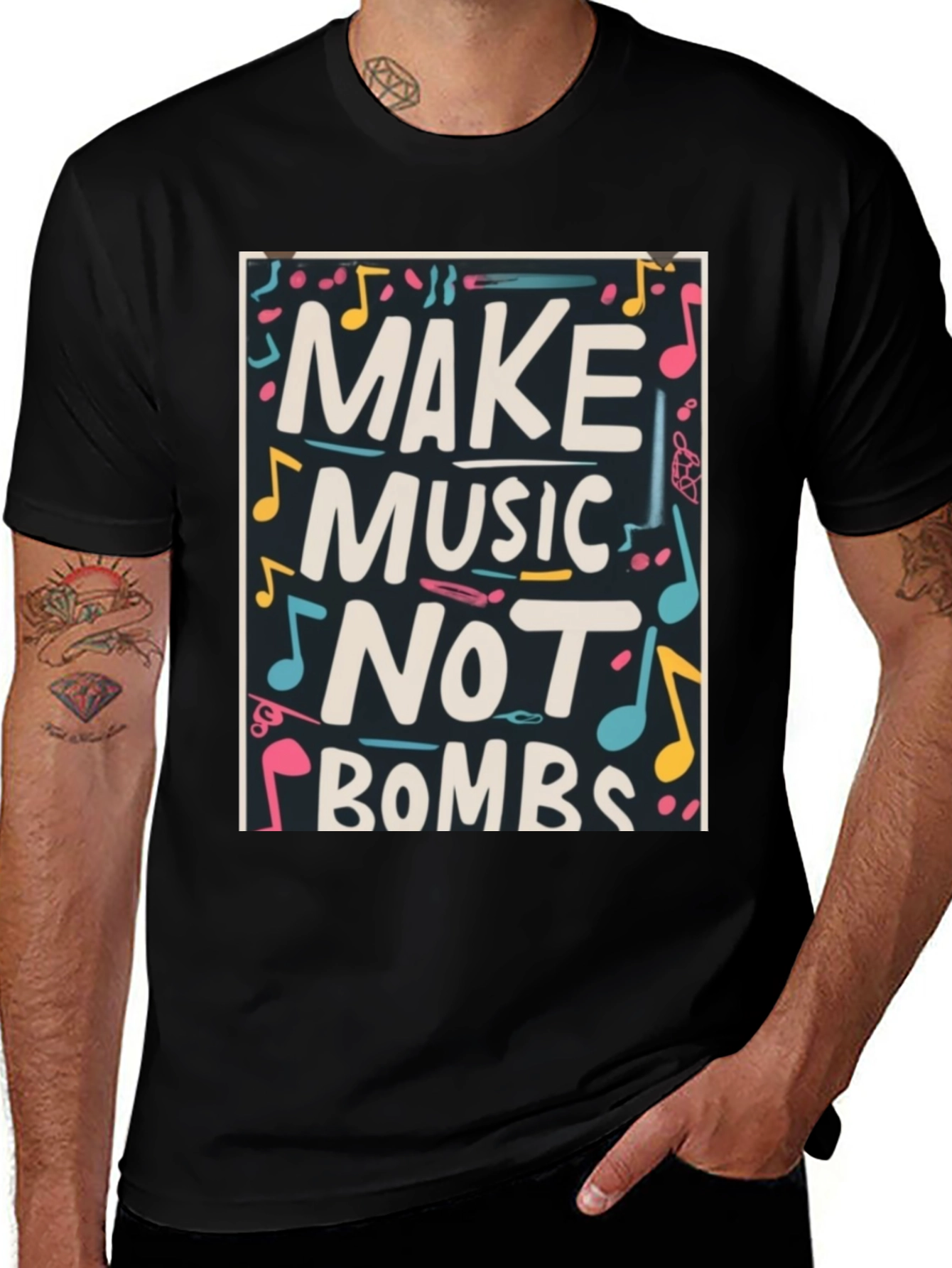 Make Music Not Bombs Graphic T-Shirt