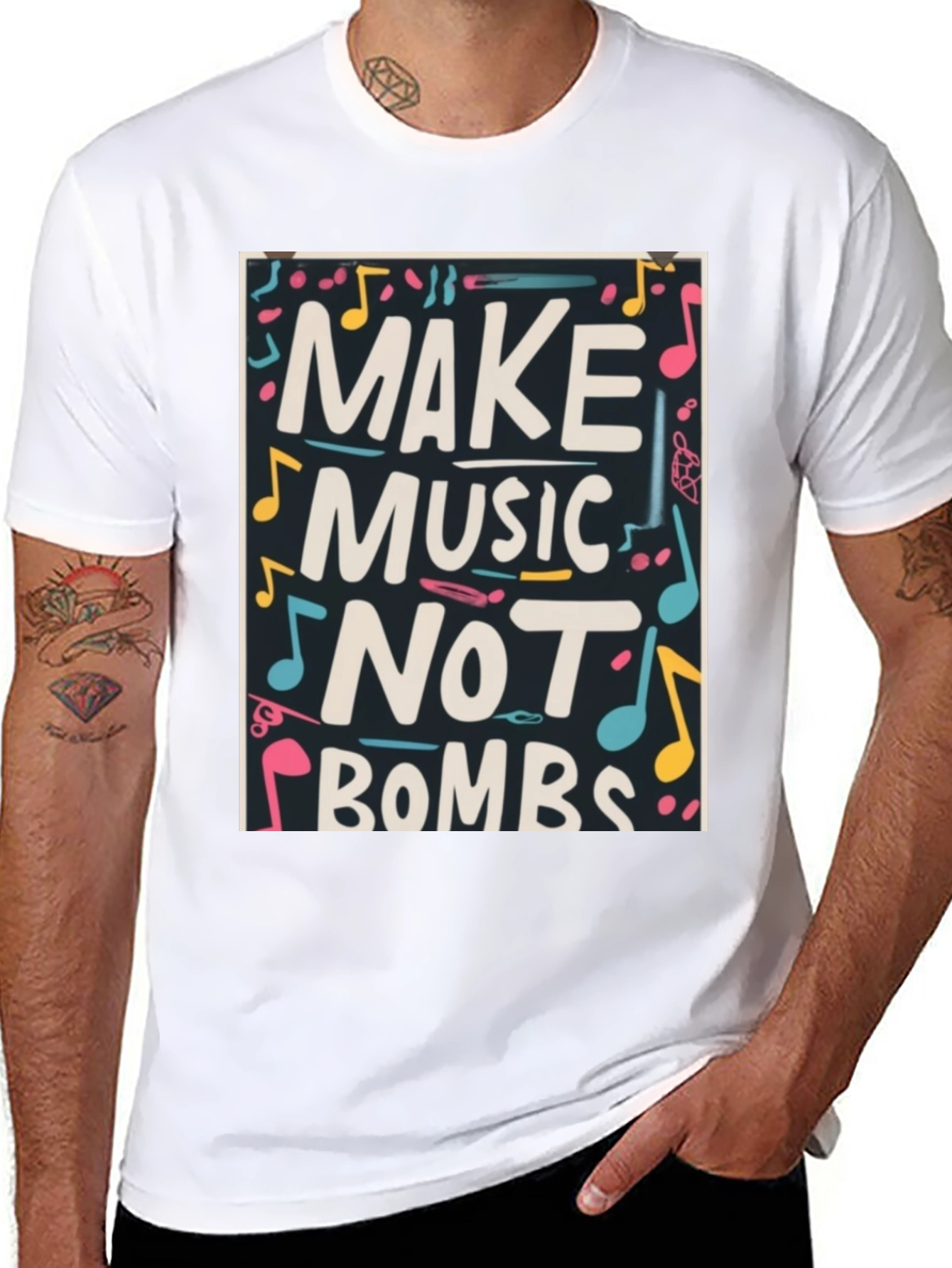 Make Music Not Bombs Graphic T-Shirt