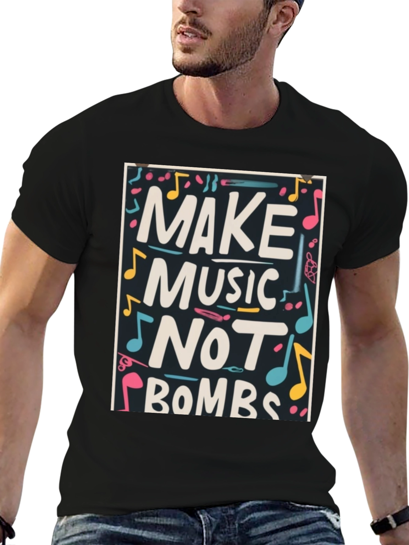 Make Music Not Bombs Graphic T-Shirt