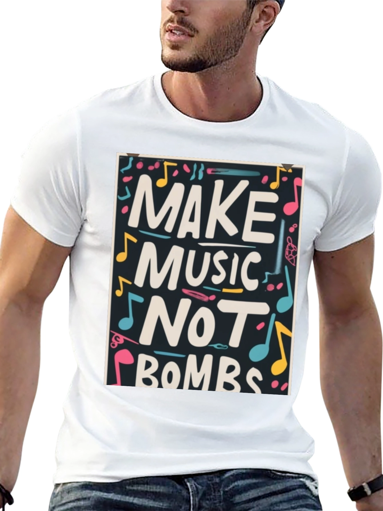 Make Music Not Bombs Graphic T-Shirt