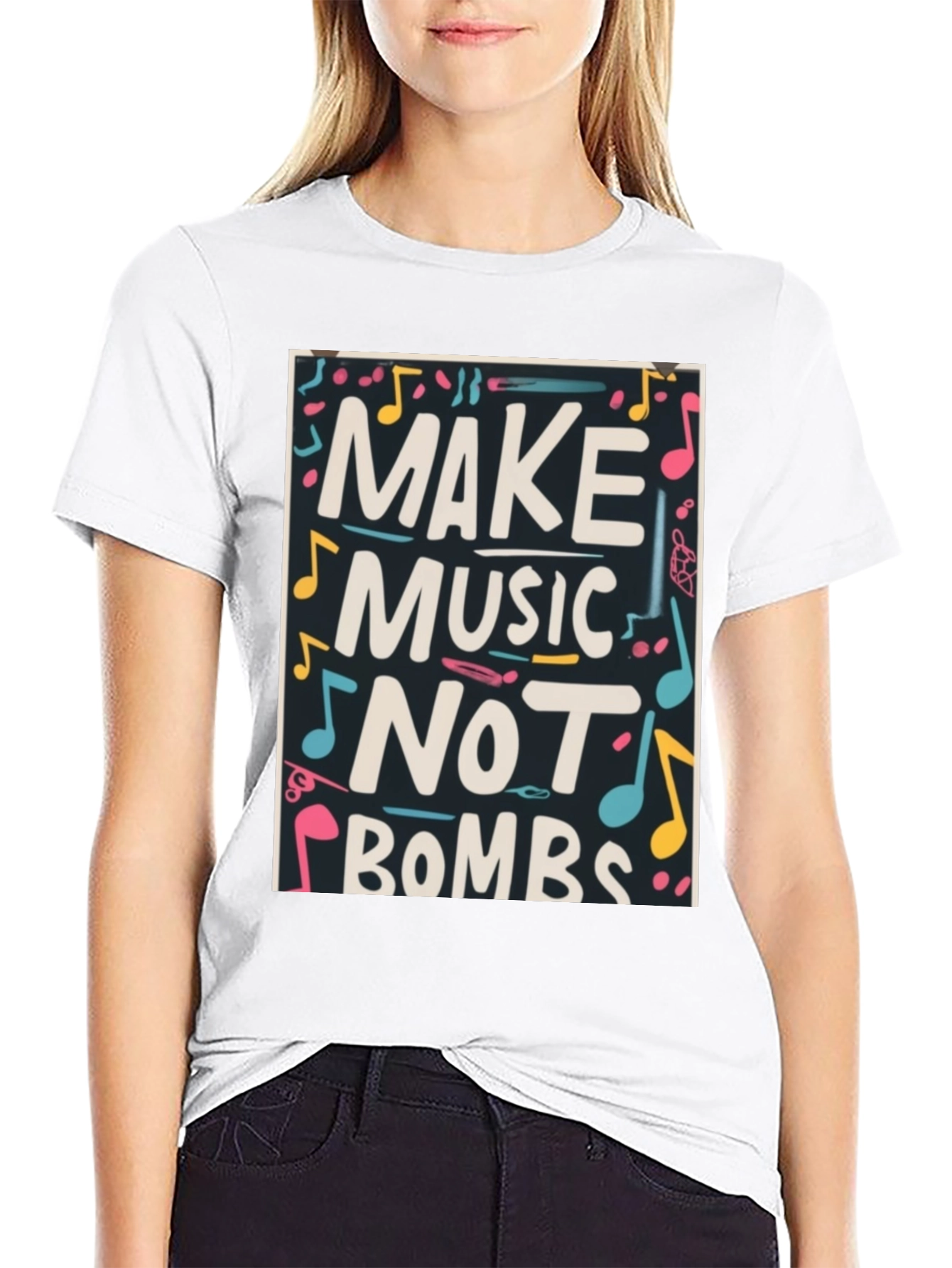 Make Music Not Bombs Graphic T-Shirt