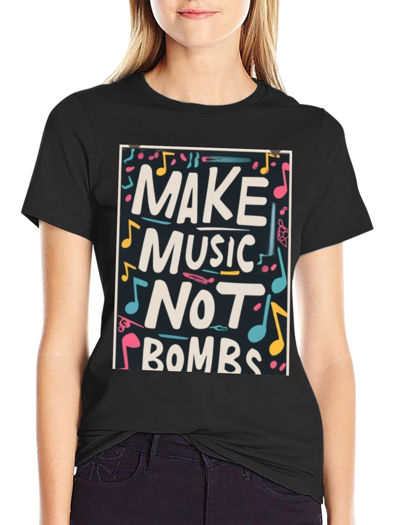 Make Music Not Bombs Graphic T-Shirt