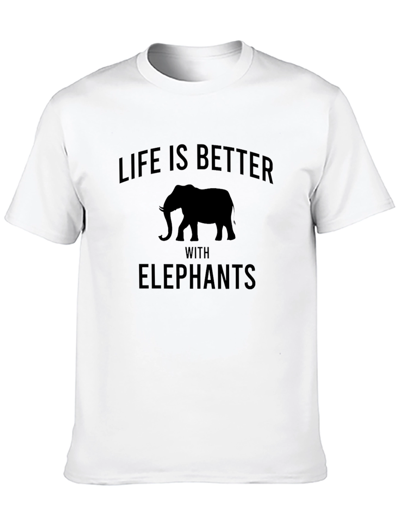 Life is Better with Elephants Graphic T-Shirt