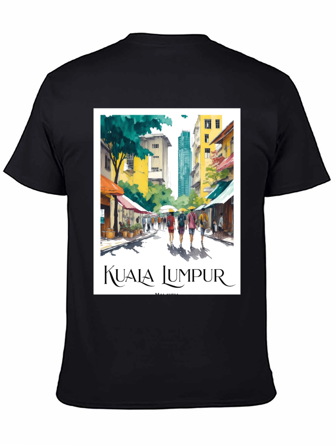 Kuala Lumpur Travel T-Shirt - Malaysia Cityscape
