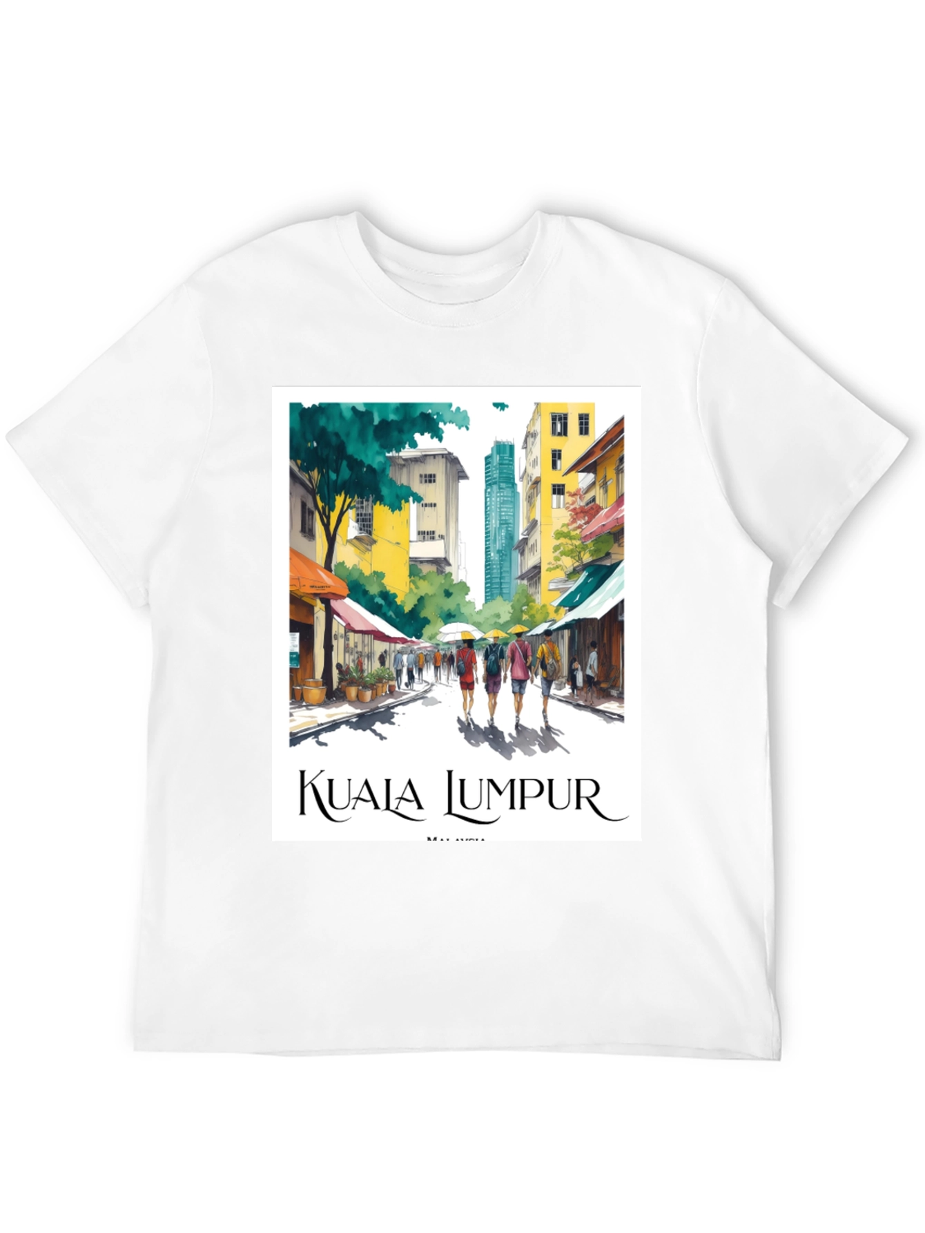 Kuala Lumpur Travel T-Shirt - Malaysia Cityscape