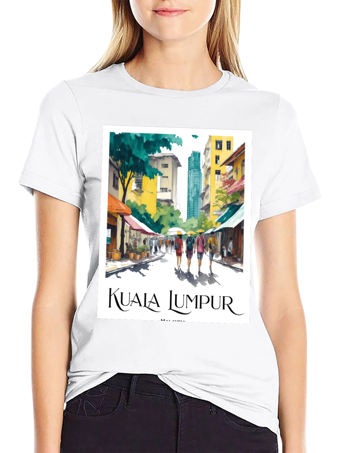 Kuala Lumpur Travel T-Shirt - Malaysia Cityscape