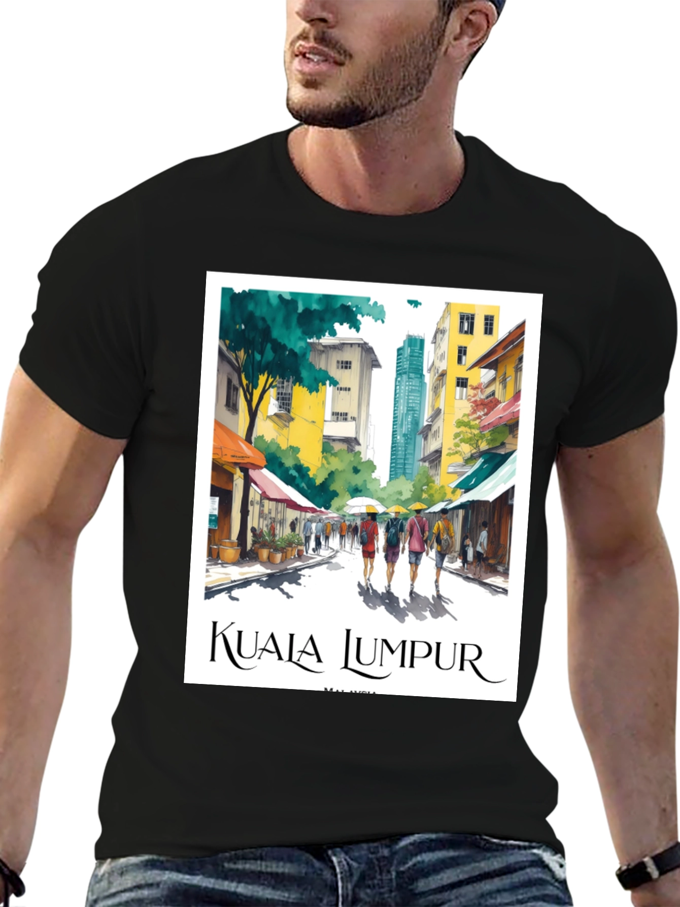 Kuala Lumpur Travel T-Shirt - Malaysia Cityscape