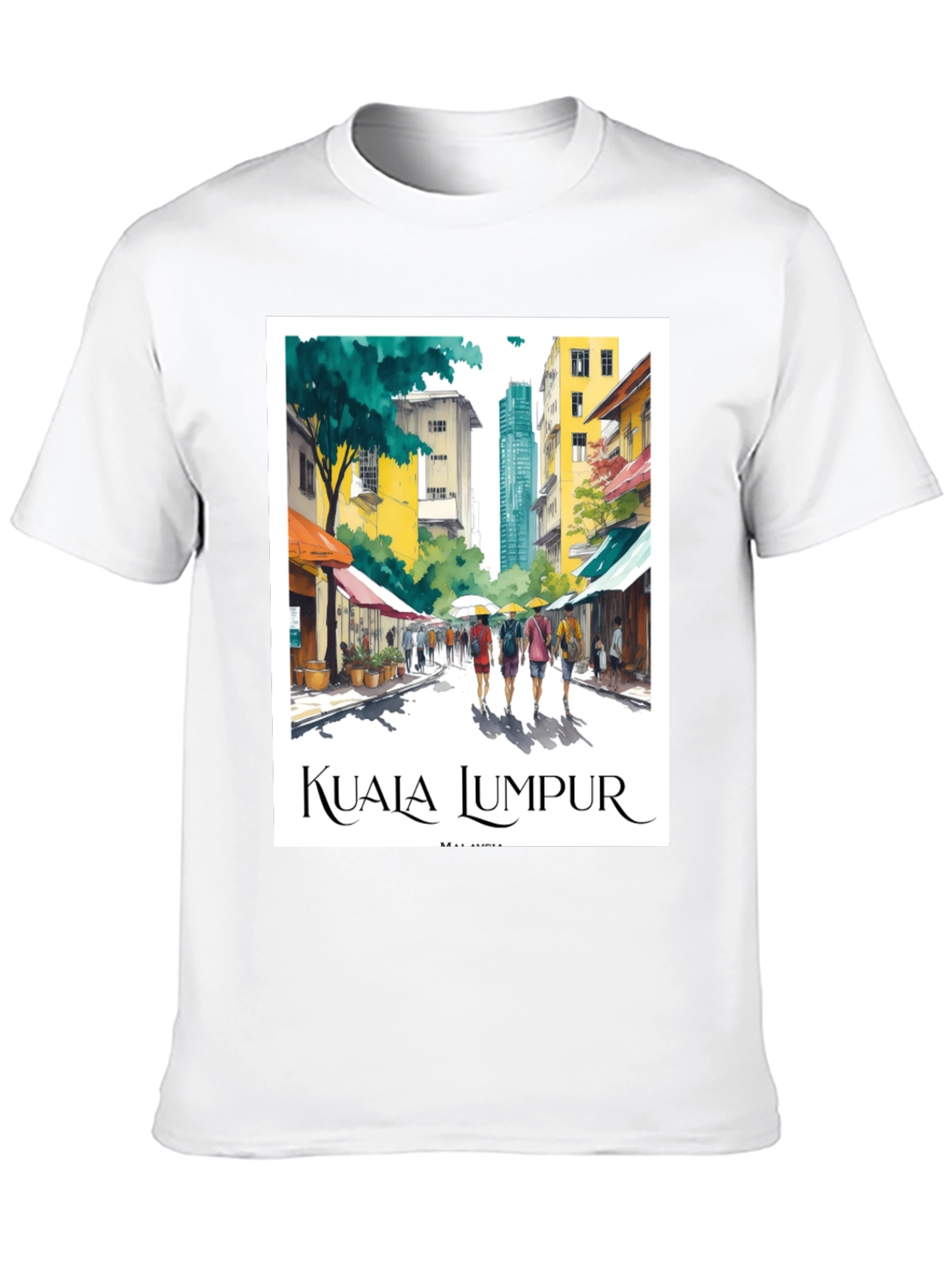 Kuala Lumpur Travel T-Shirt - Malaysia Cityscape