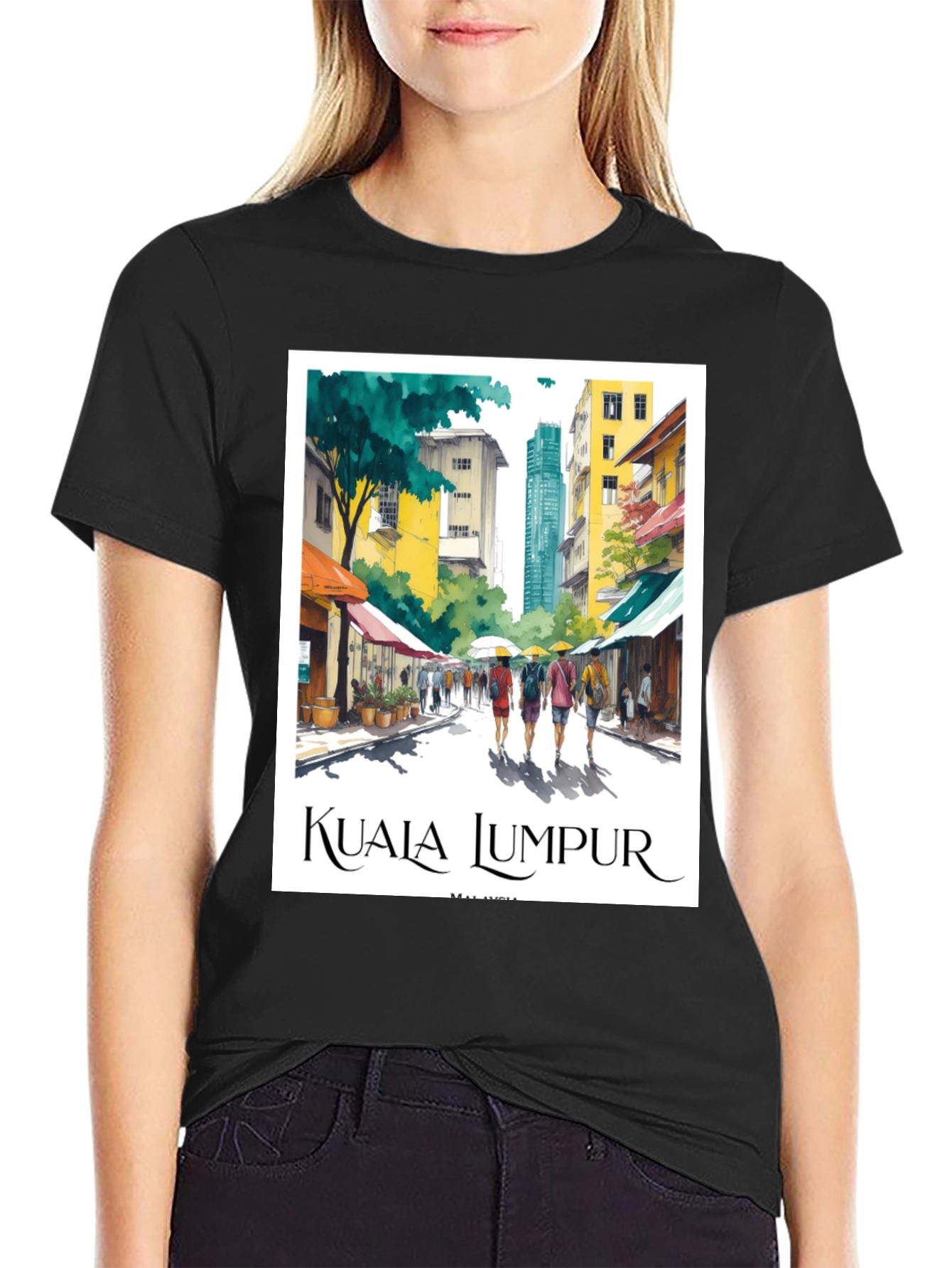 Kuala Lumpur Travel T-Shirt - Malaysia Cityscape