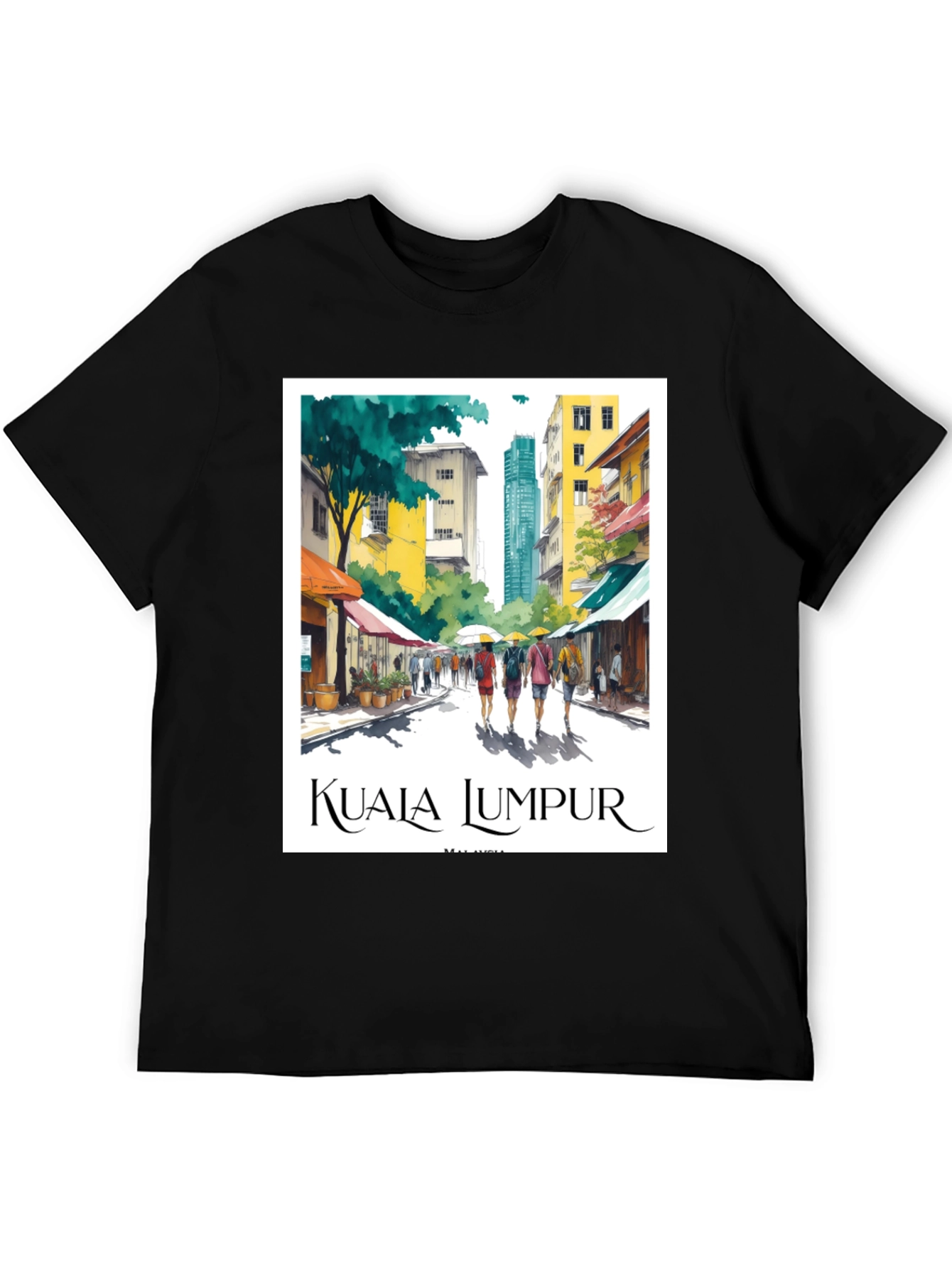 Kuala Lumpur Travel T-Shirt - Malaysia Cityscape